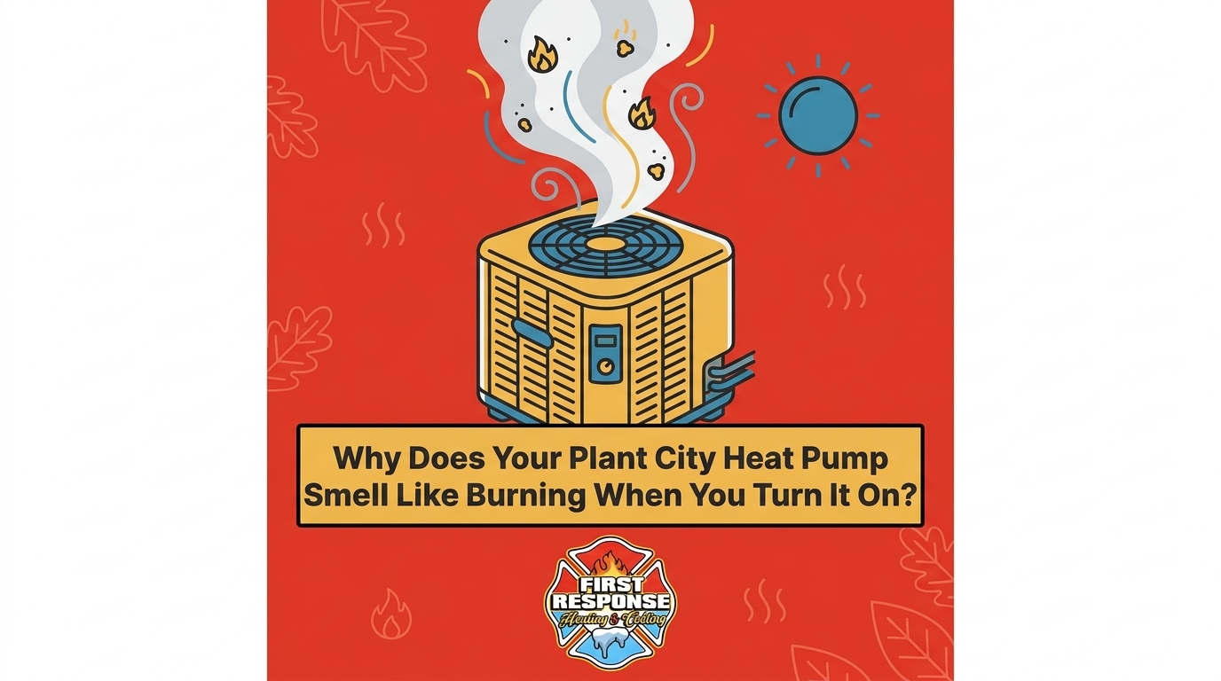 The Burning Smell When You Turn on Your Plant City Heat Pump for the First Time