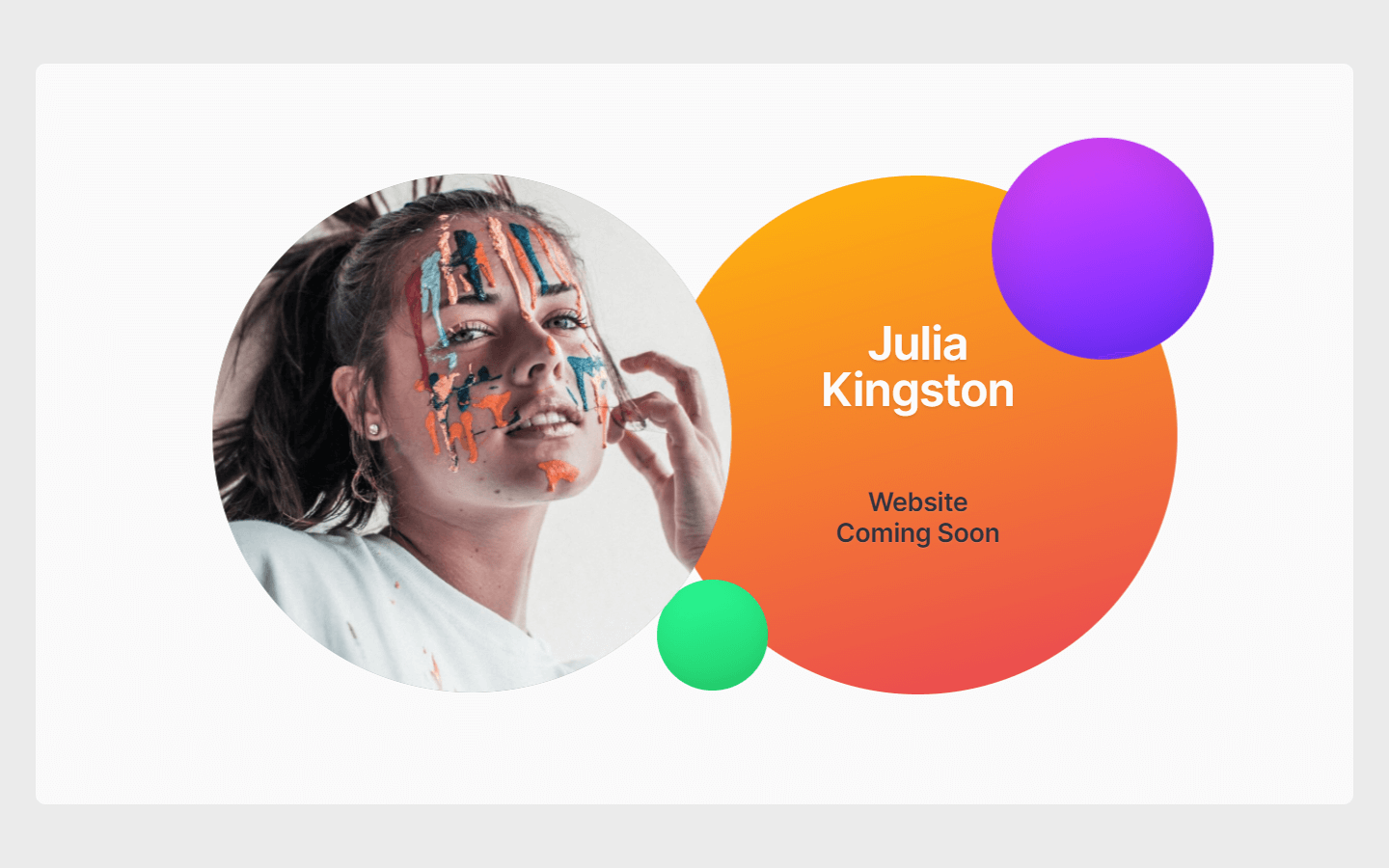 coming soon webflow template, one page