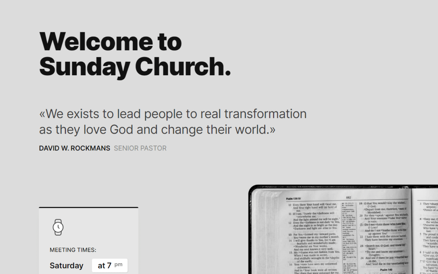 church, non profit, company webflow template