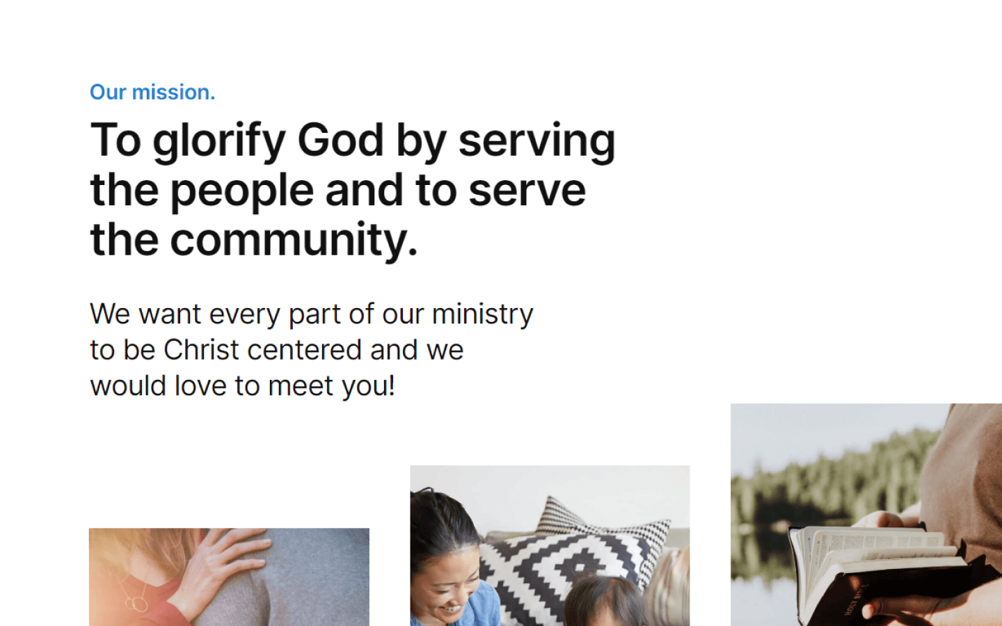 church, non profit, company webflow template