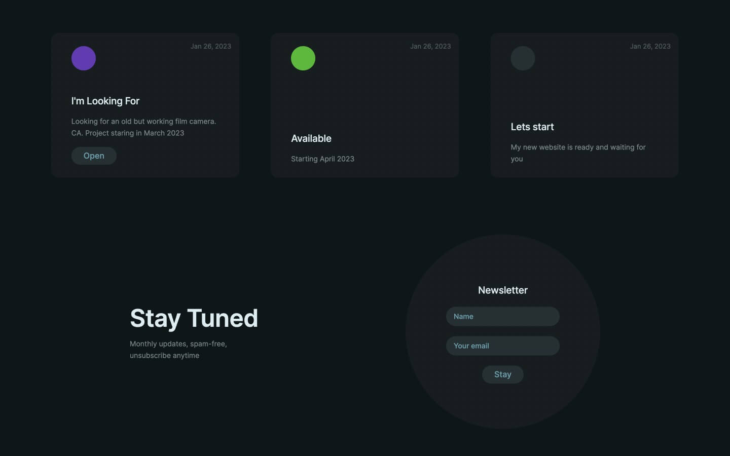 minimal webflow theme for photographers
