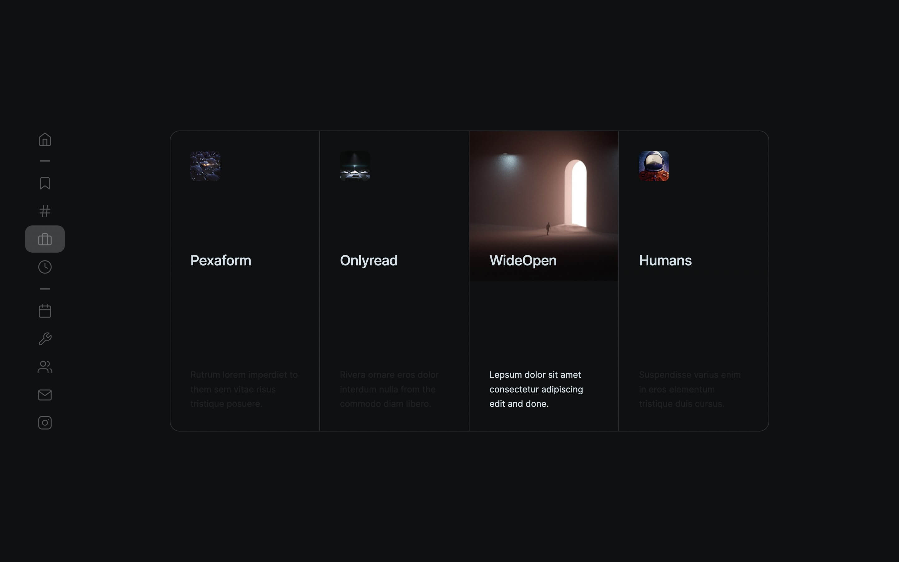 dark portfolio one page webflow template