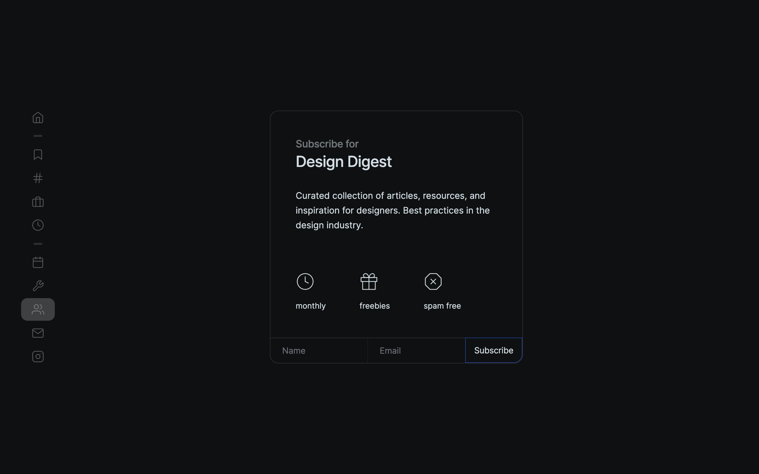 dark portfolio one page webflow template