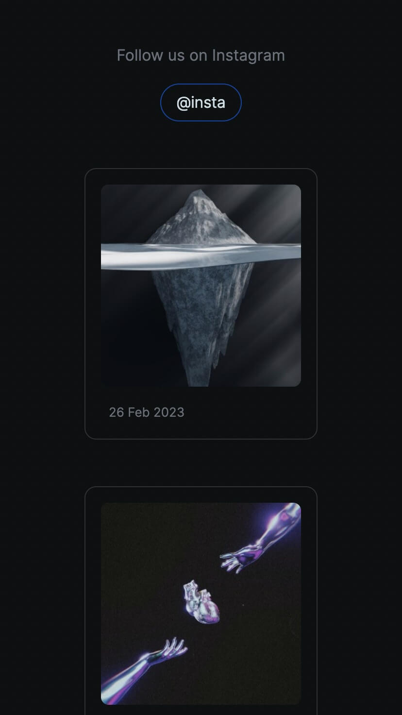 dark portfolio one page webflow template, mobile design