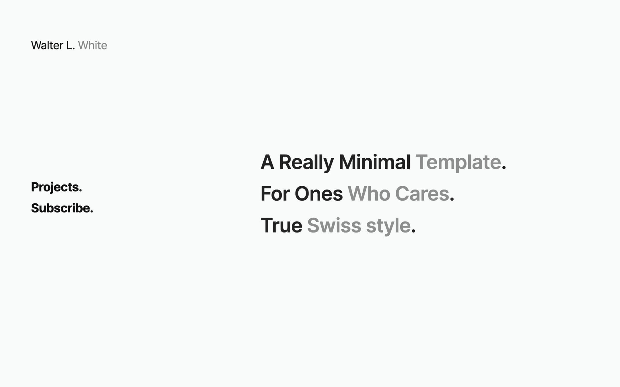 one page minimal creative portfolio webflow theme