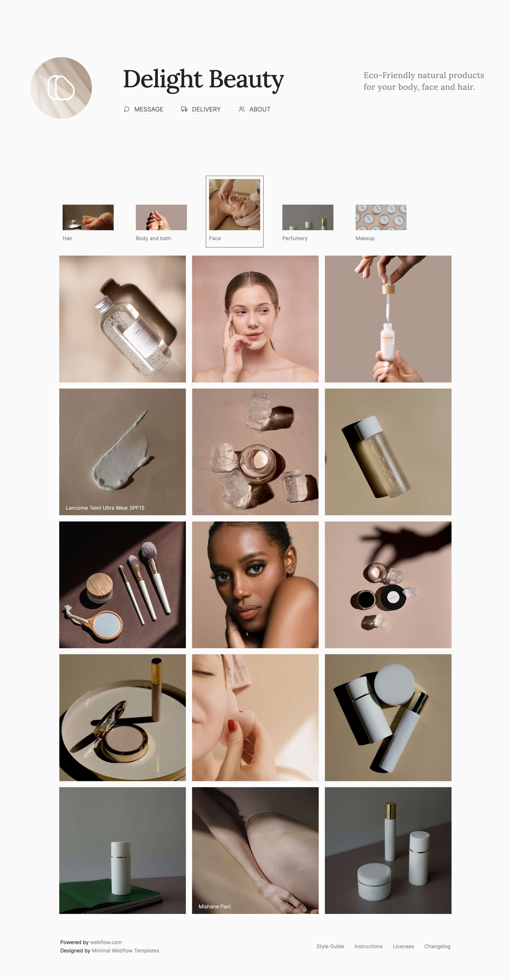 shop webflow template
