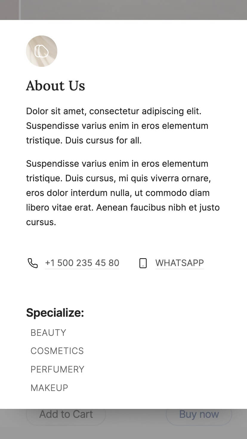 shop webflow template, mobile responsive, minimal, popup