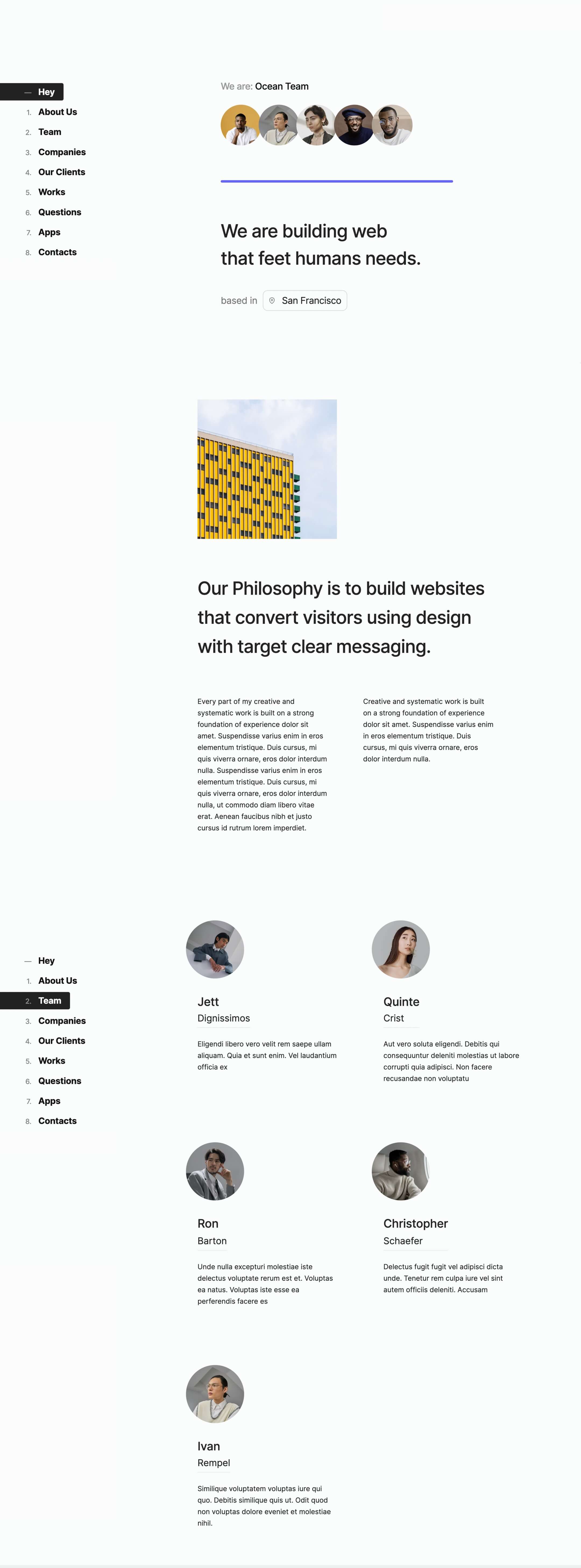 creative portfolio, minimalistic webflow theme
