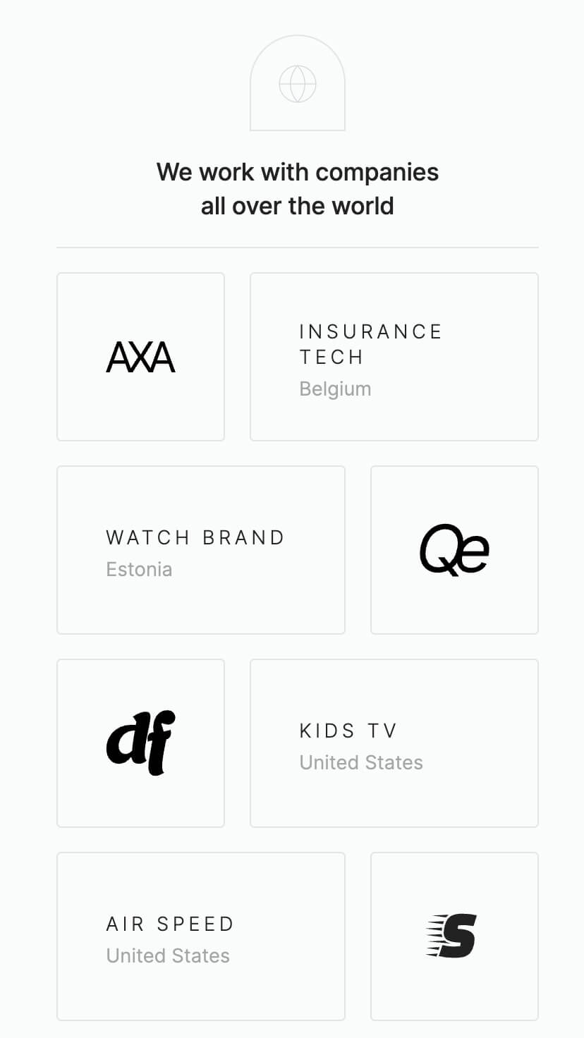creative portfolio, minimalistic webflow theme, mobile responsive, logos