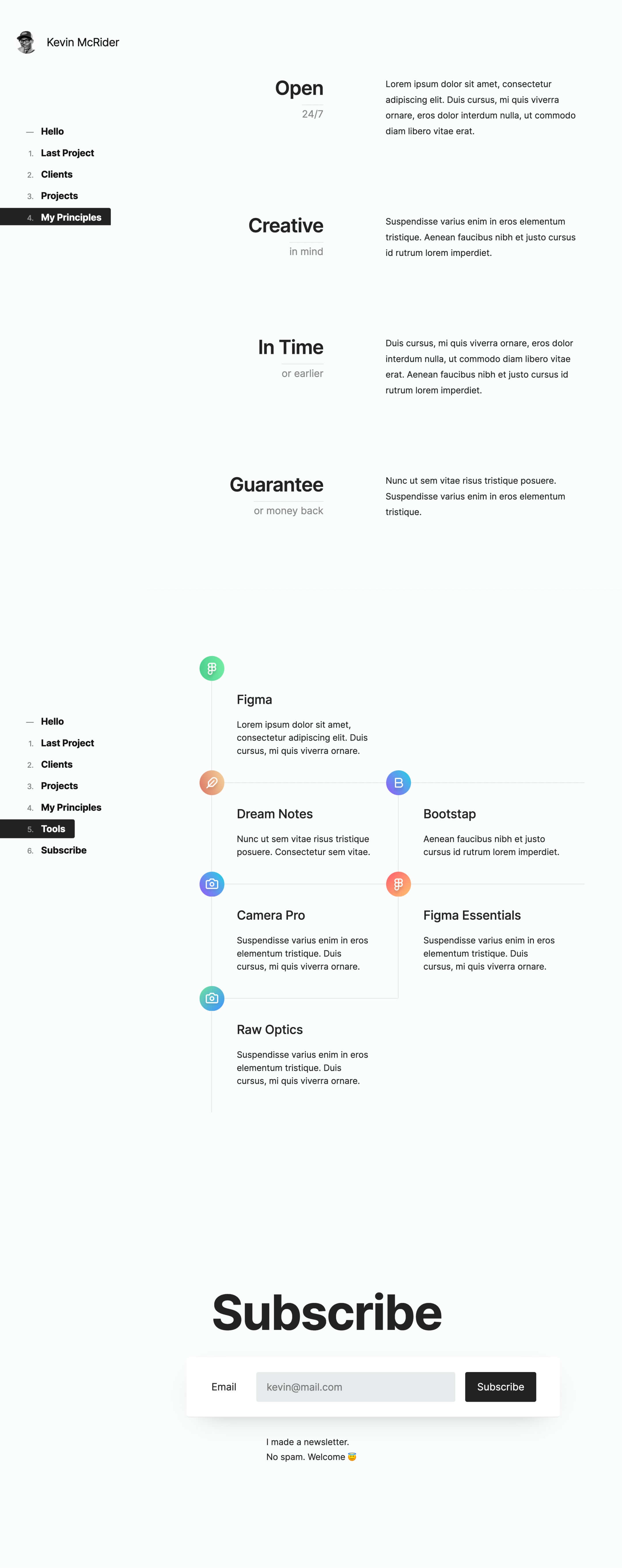 personal portfolio webflow template 3