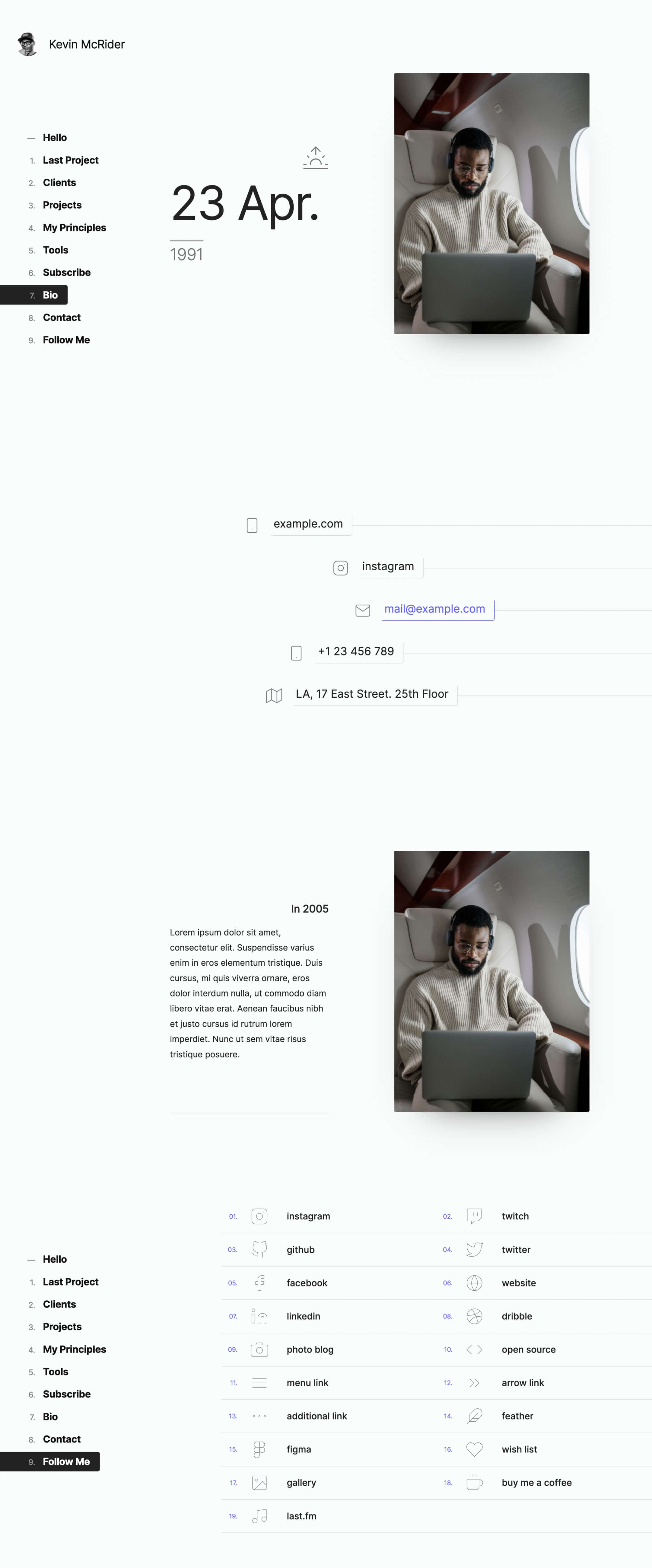 personal portfolio webflow template 2