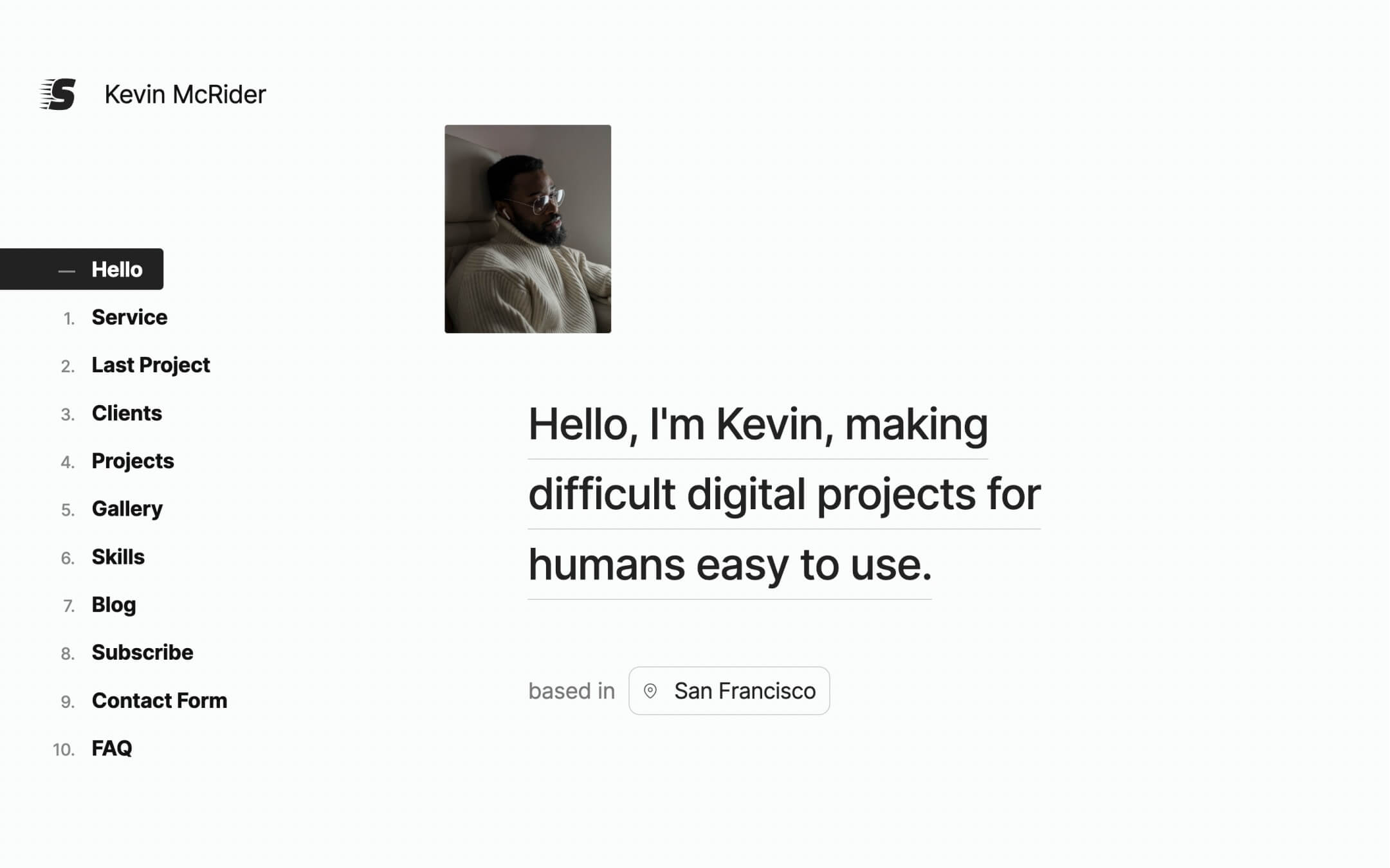 personal portfolio webflow template 4