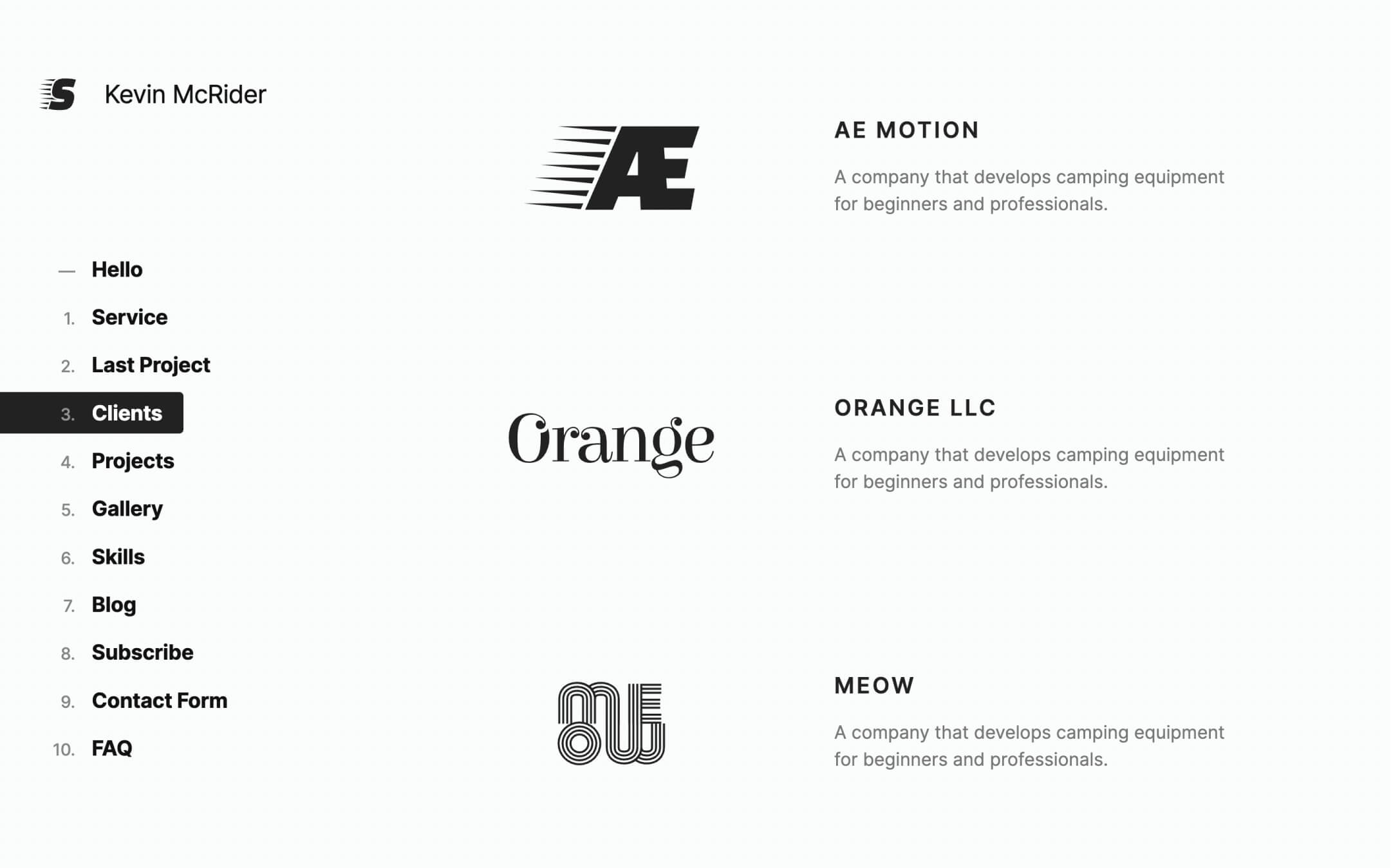 personal portfolio webflow template 8