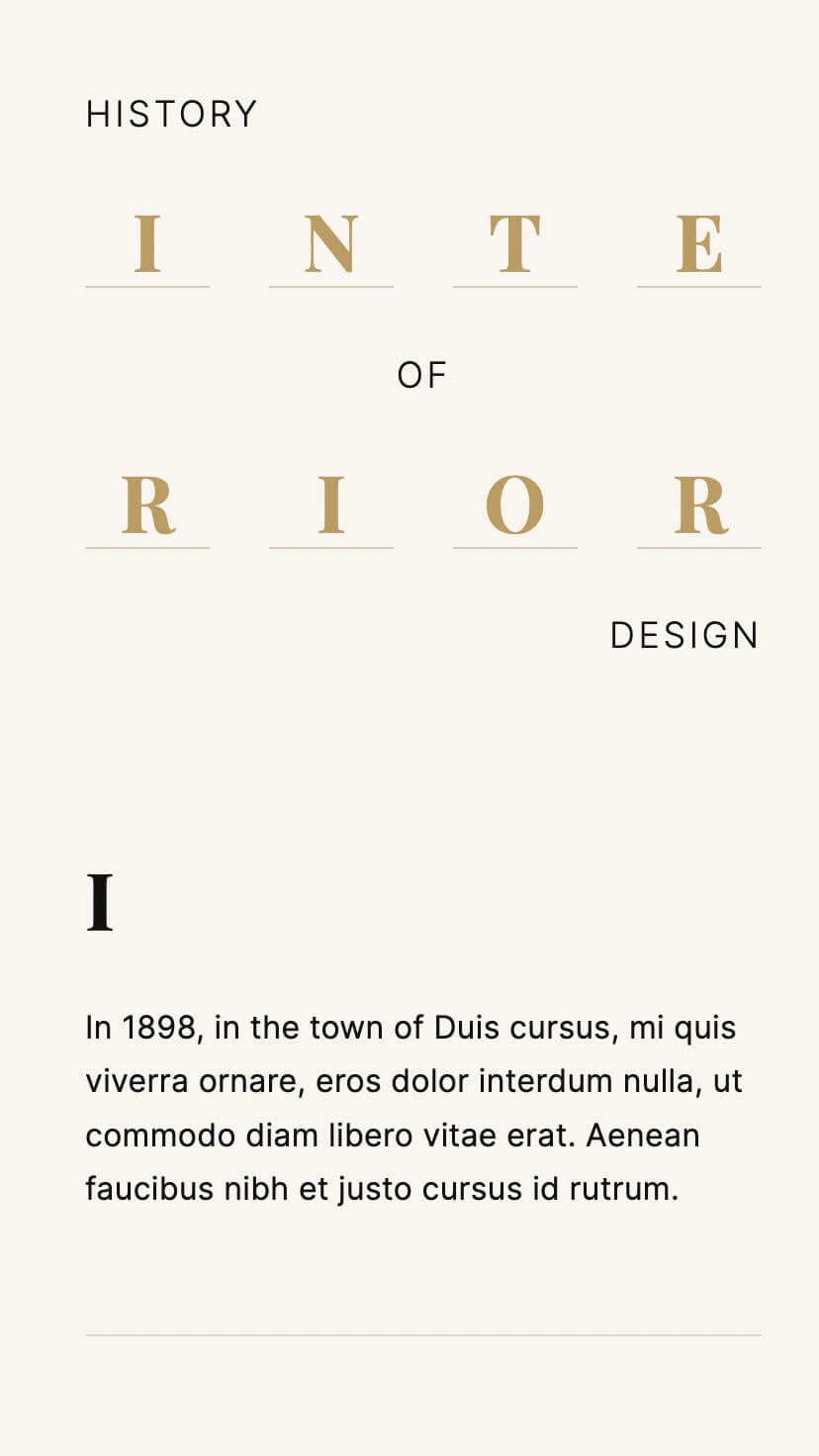webflow interior template, design studio, mobile design