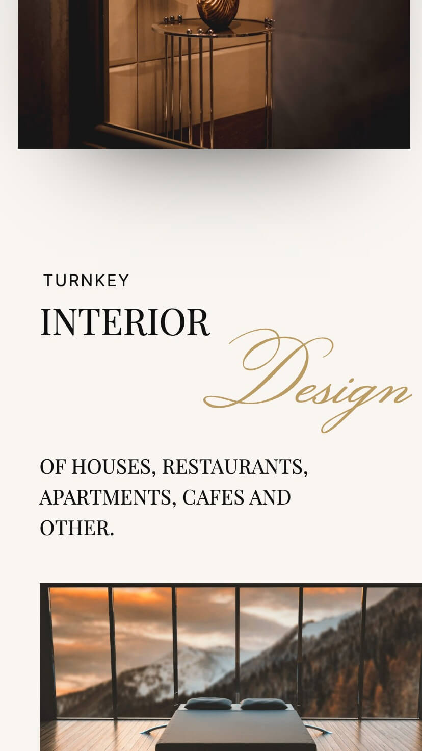webflow interior template, design studio, mobile design