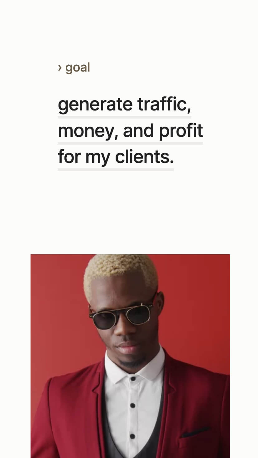 portfolio webflow template, mobile design