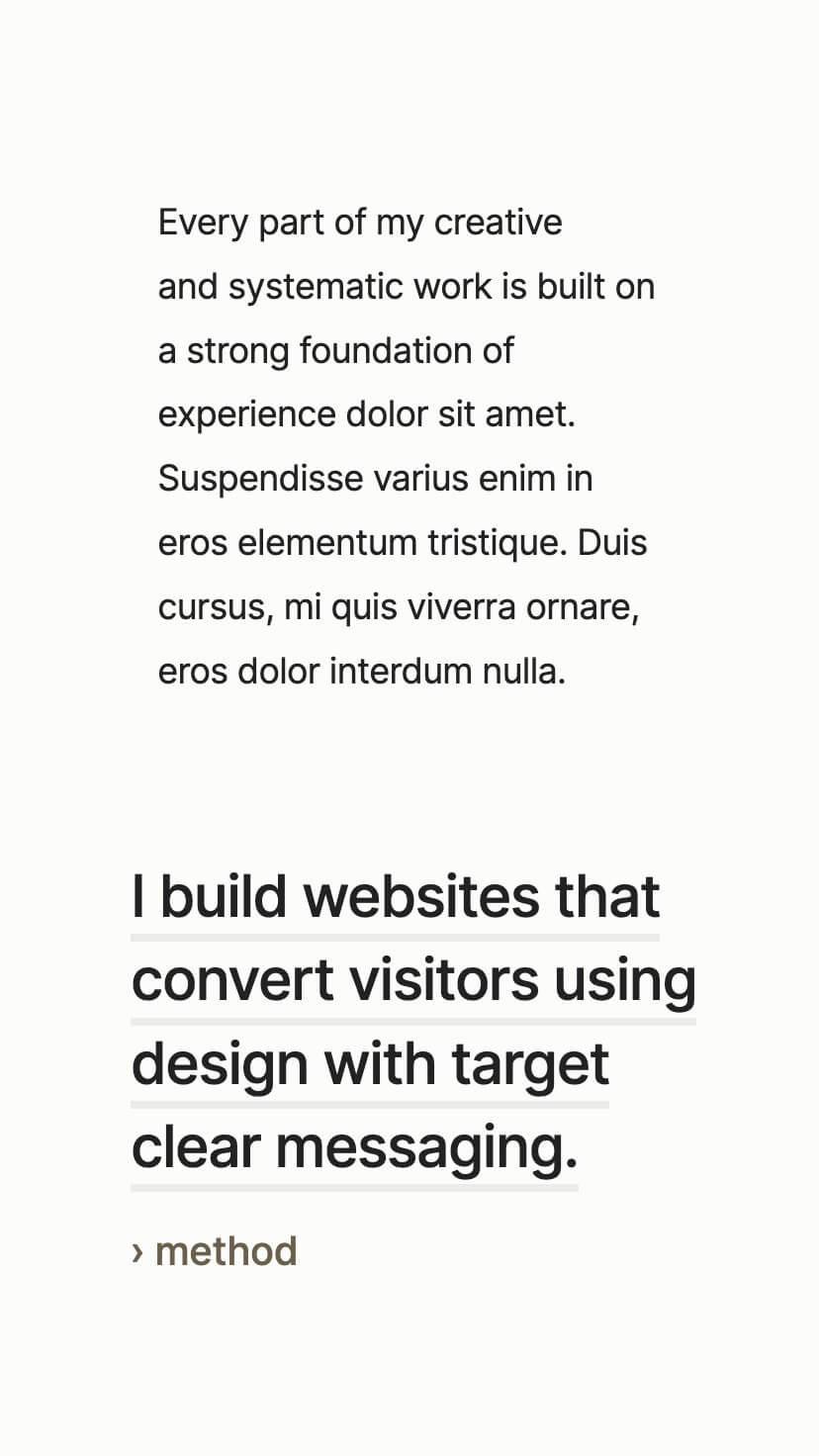 portfolio webflow template, mobile design