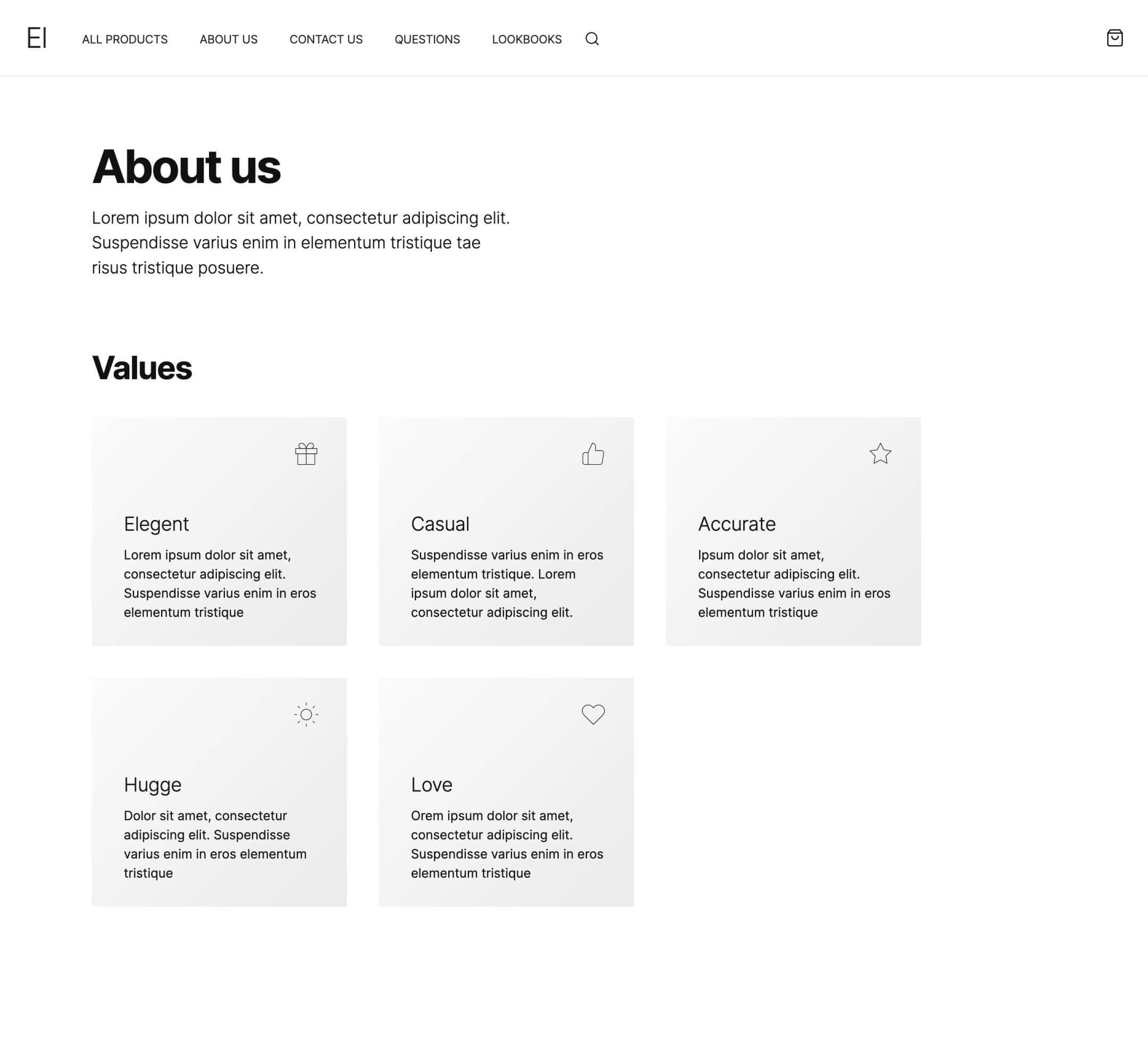 Webflow store template