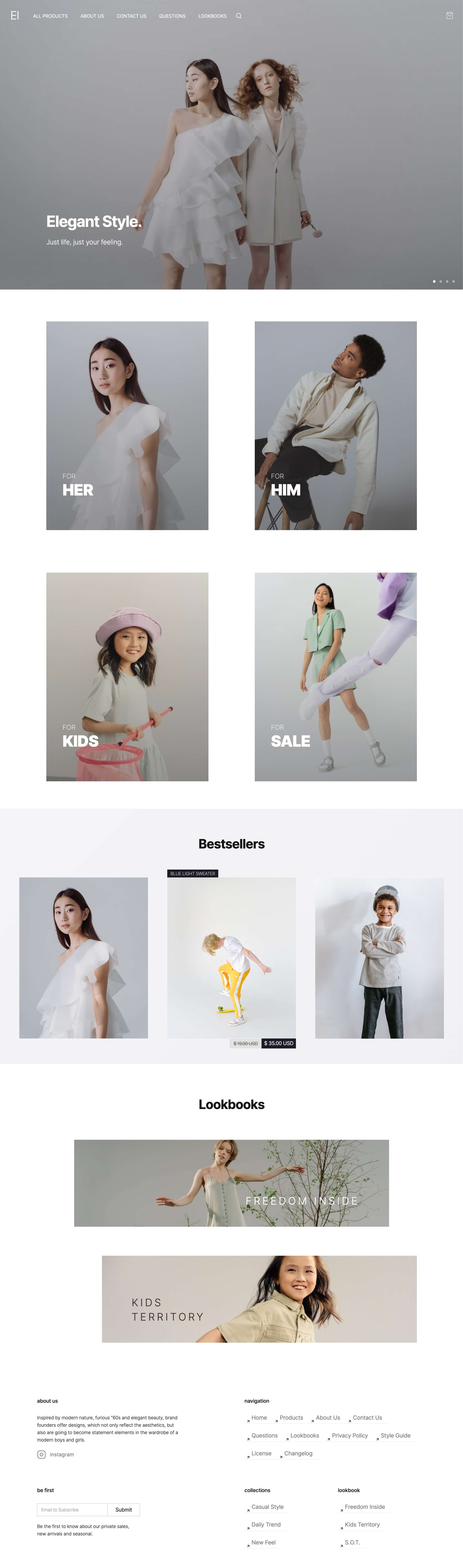 Webflow store template