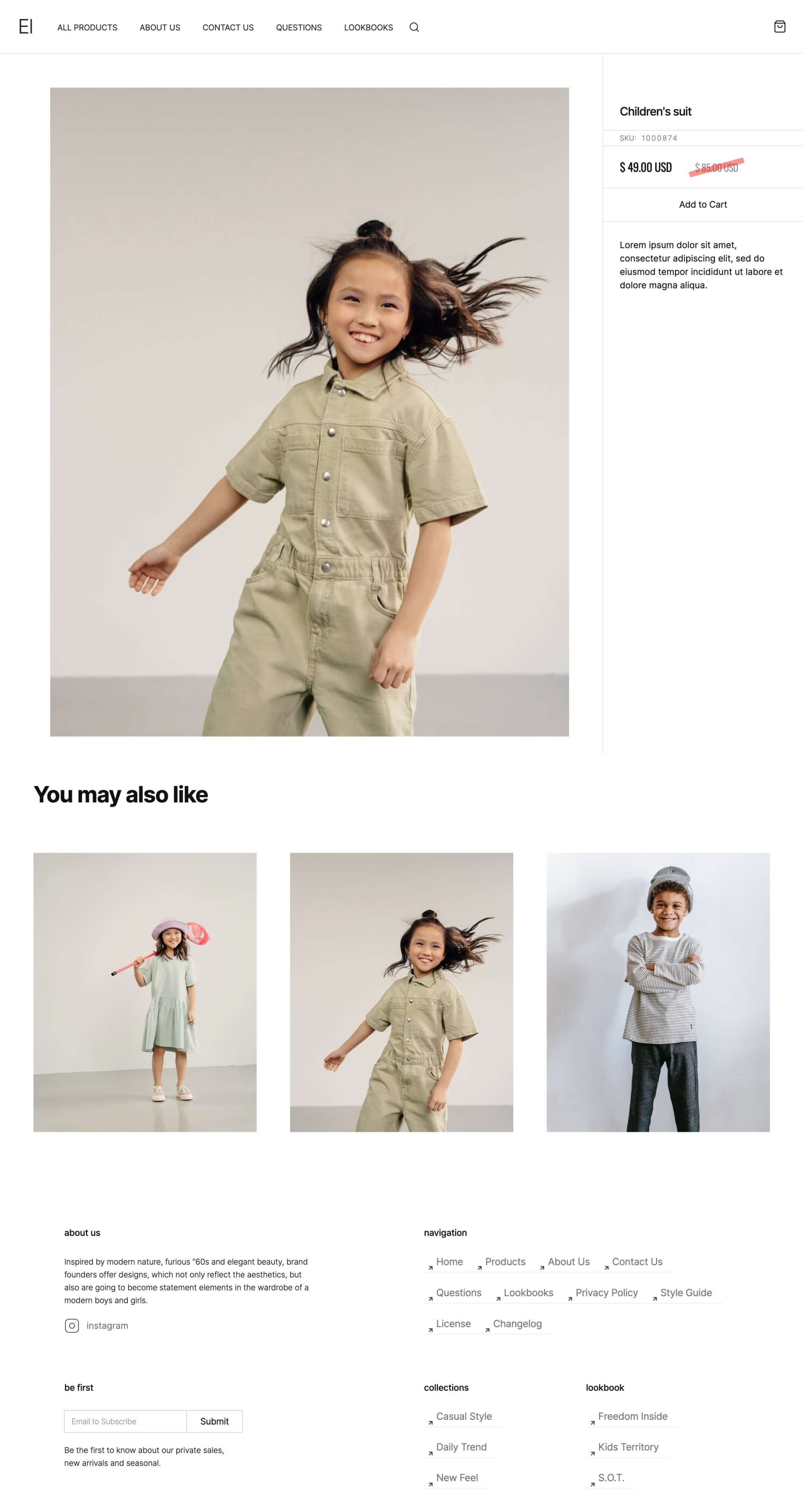 Webflow store template