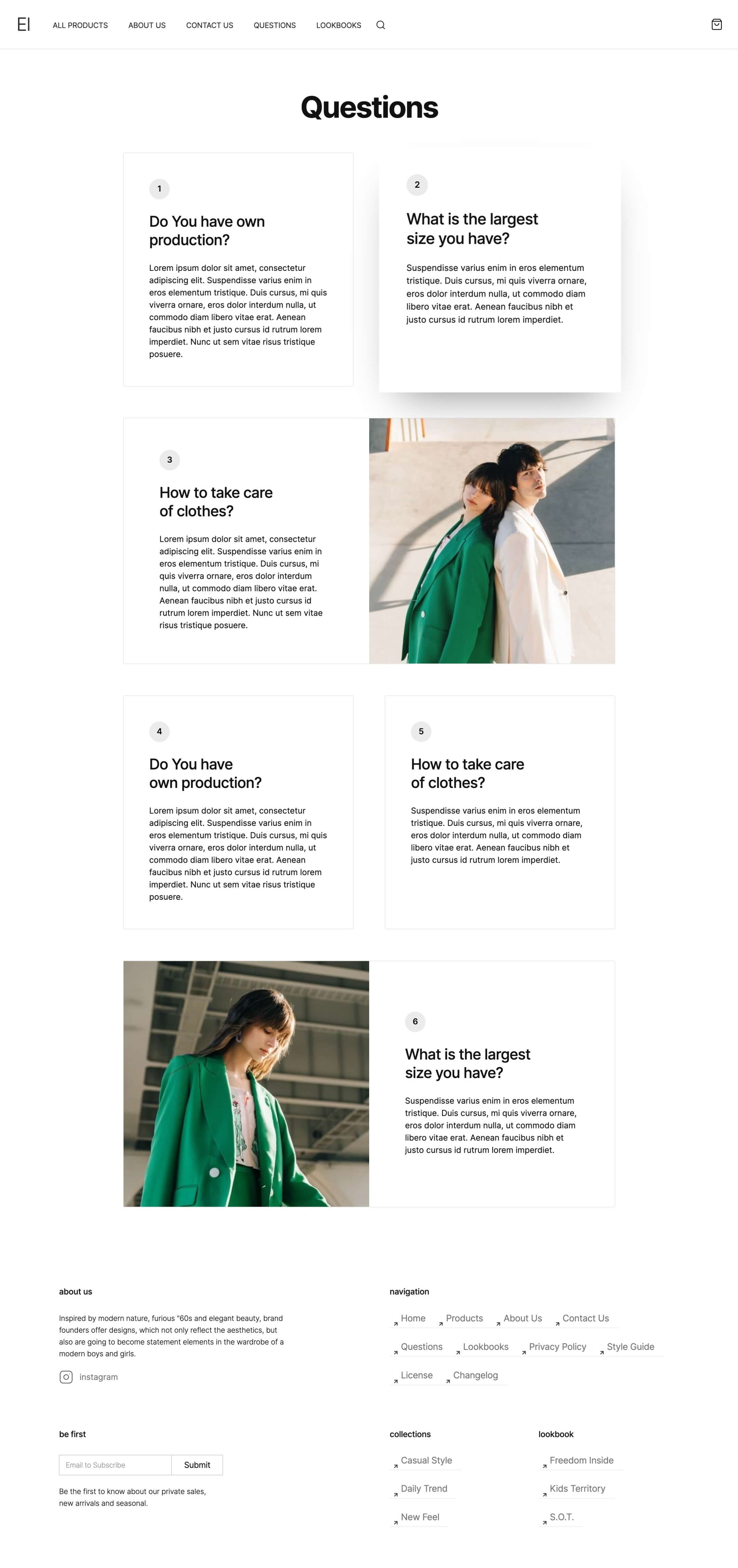 Webflow store template