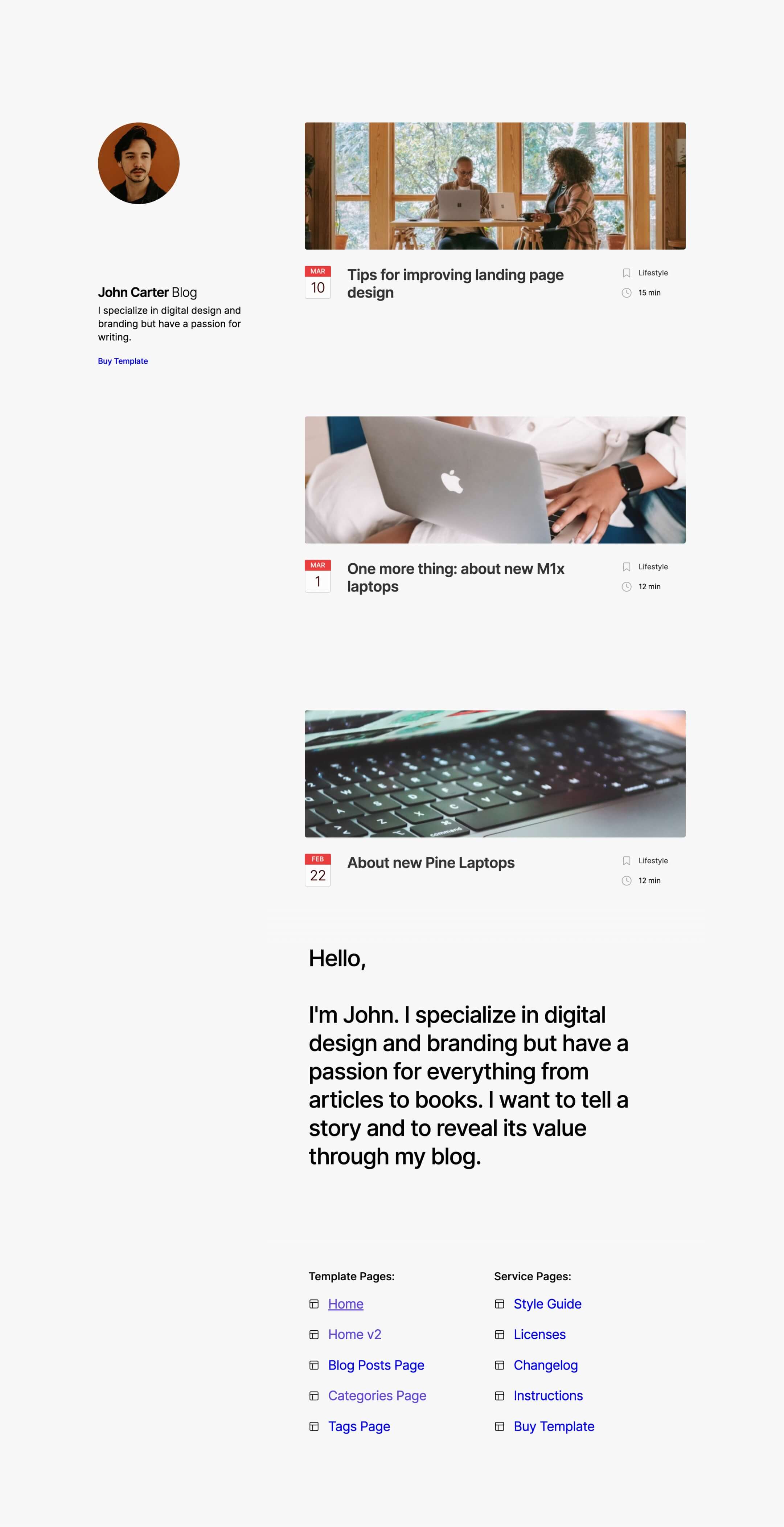 webflow blog template