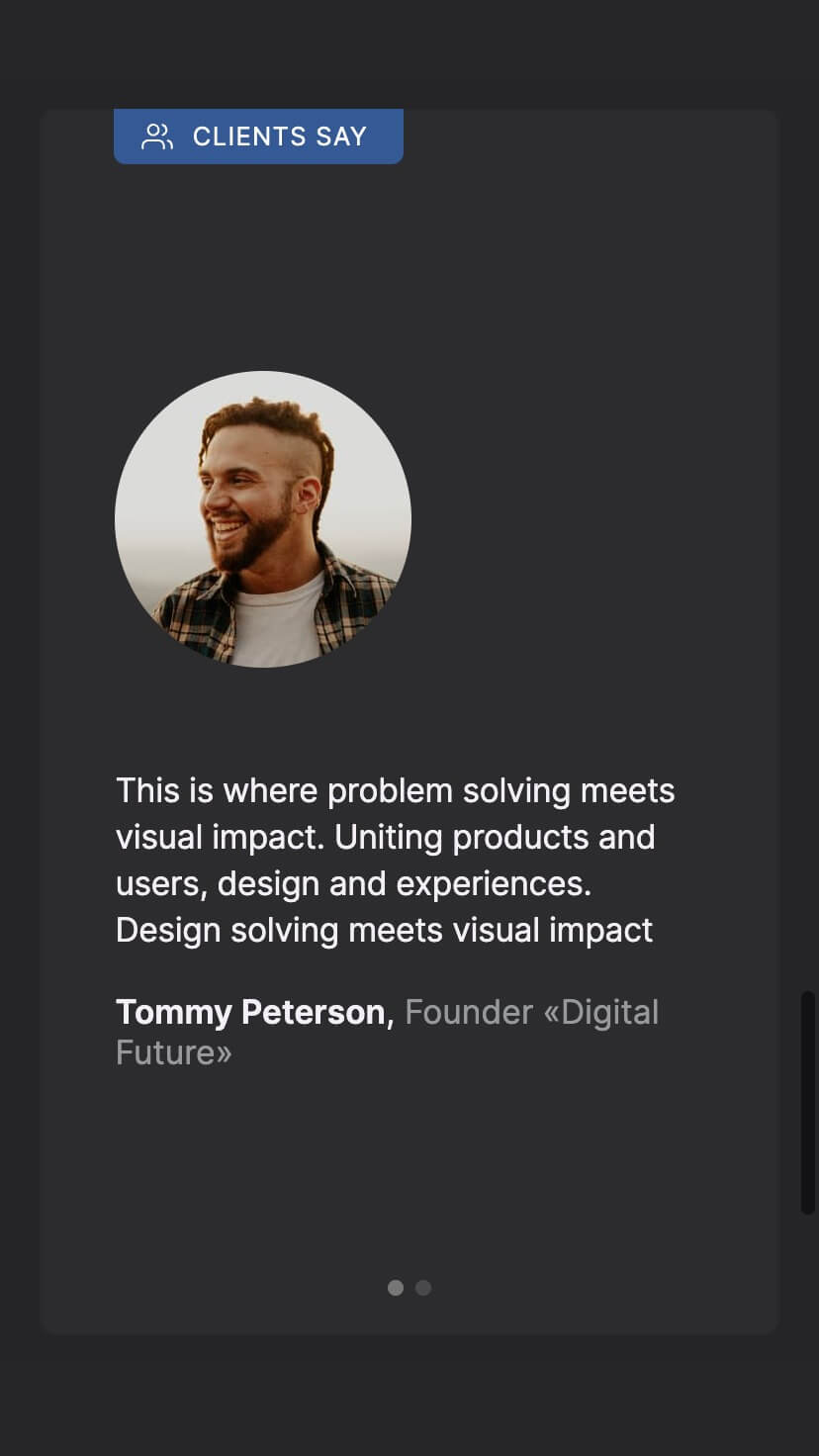 creative portfolio designer webflow template, mobile design