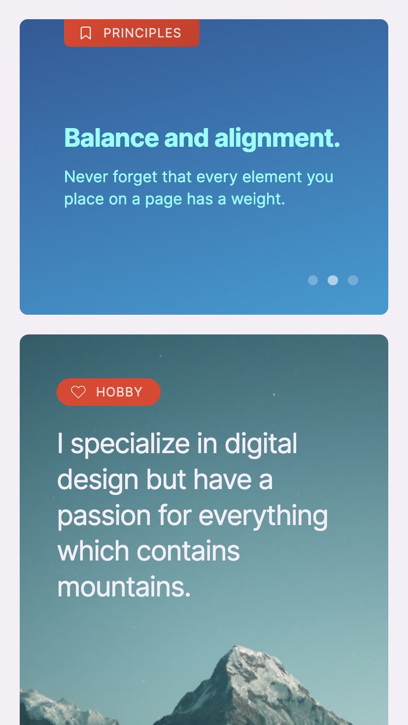 creative portfolio designer webflow template, mobile design