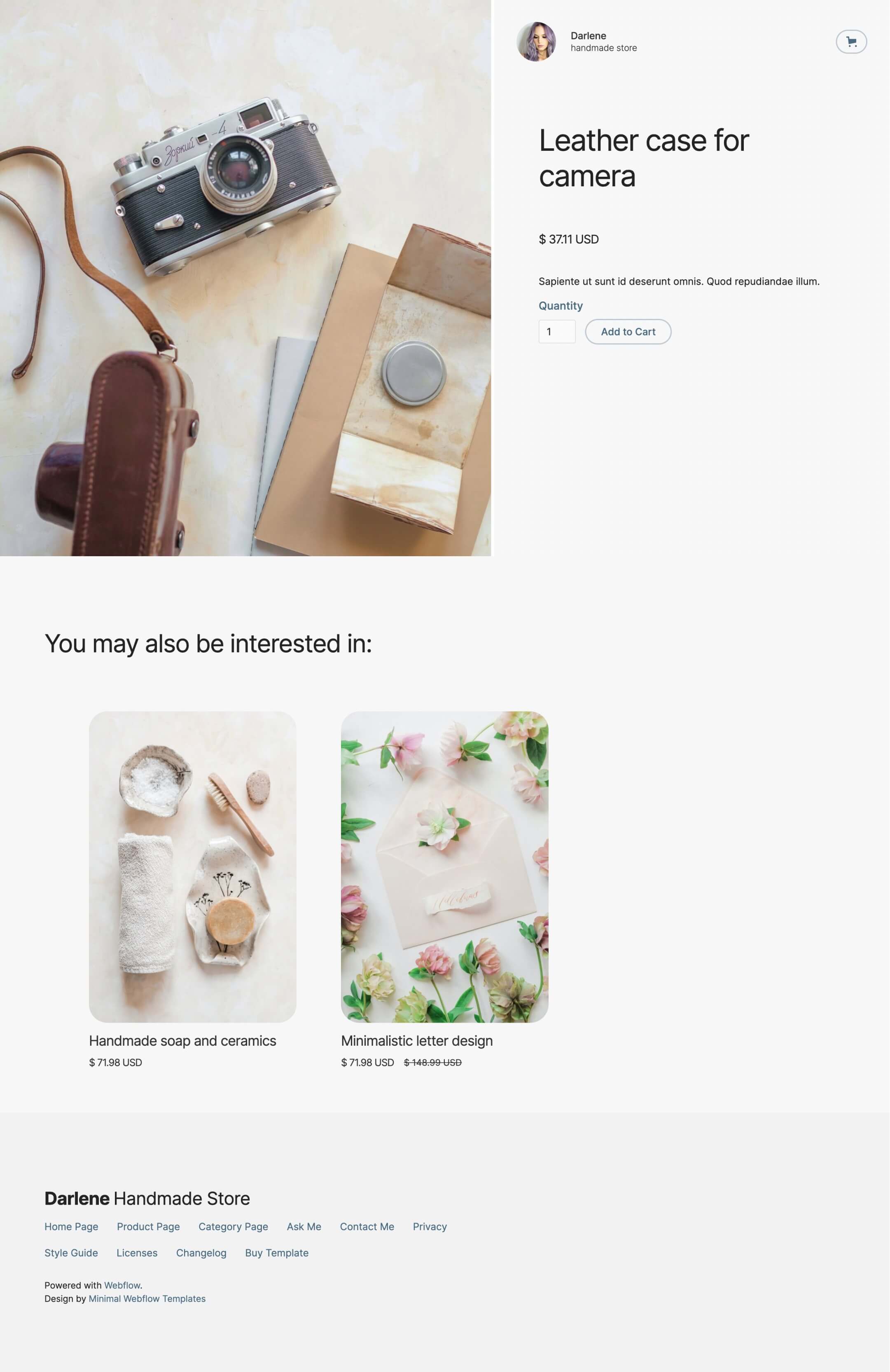 store, shop webflow template
