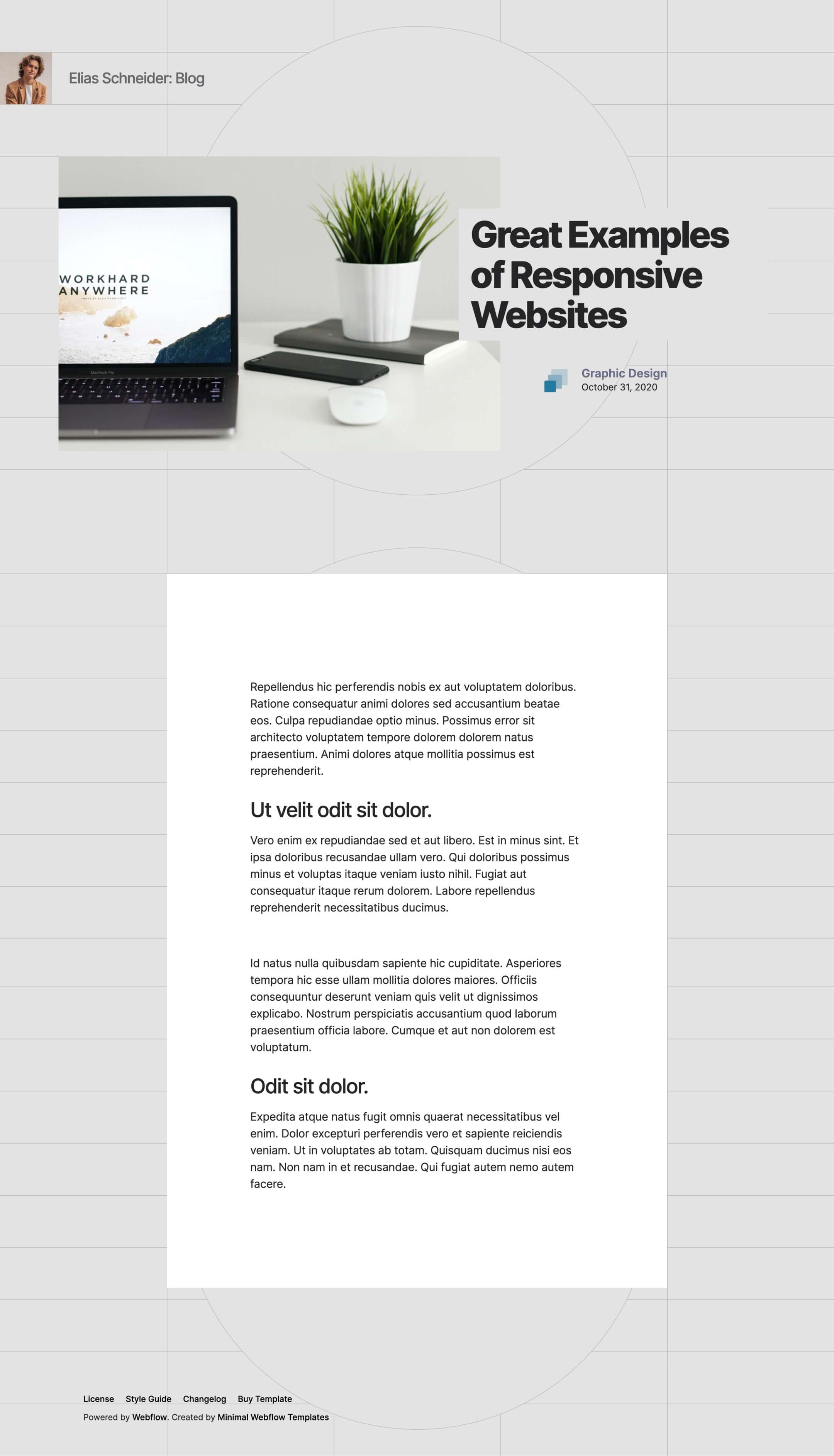 creative typography portfolio webflow template 3