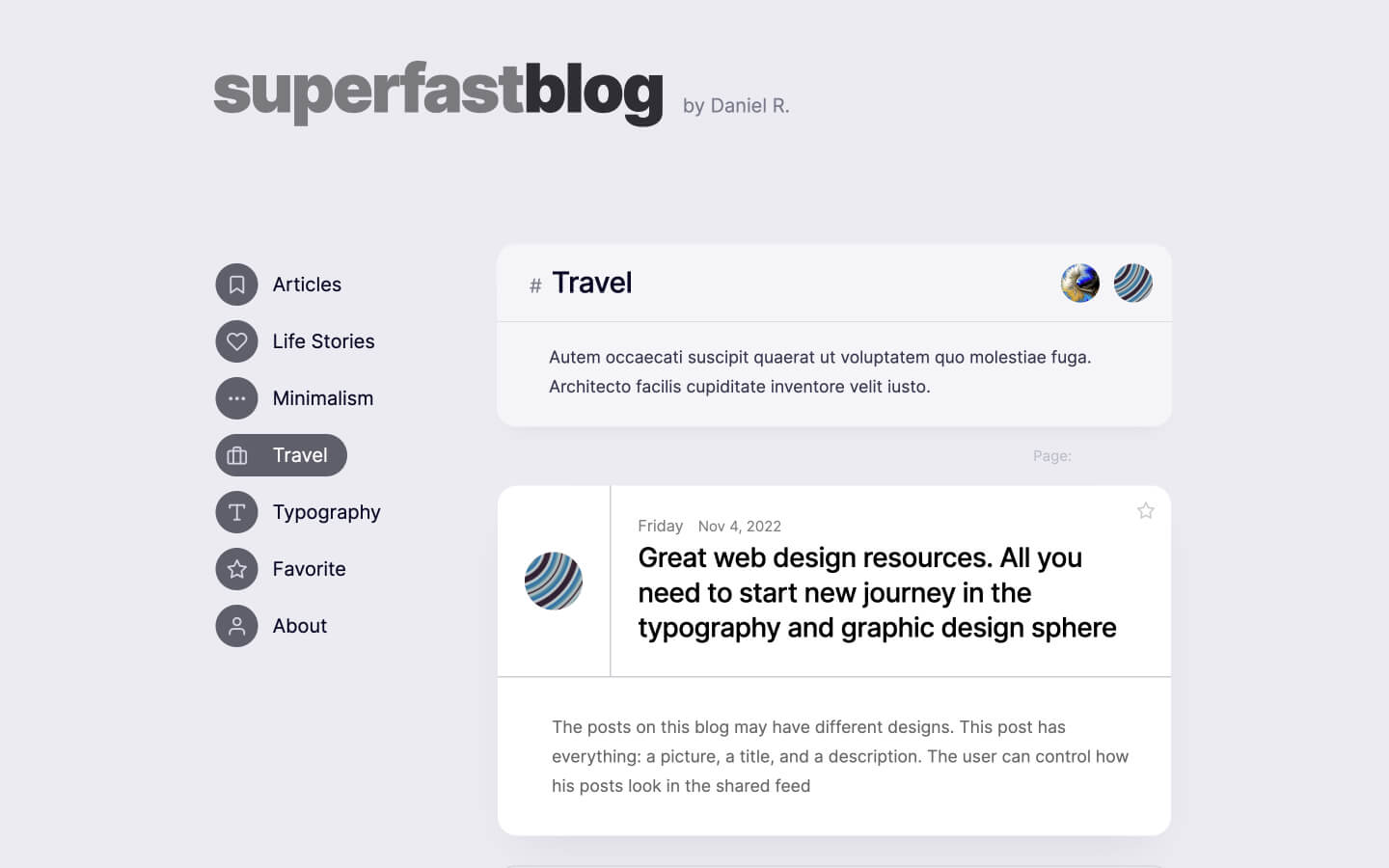 webflow minimal blog template