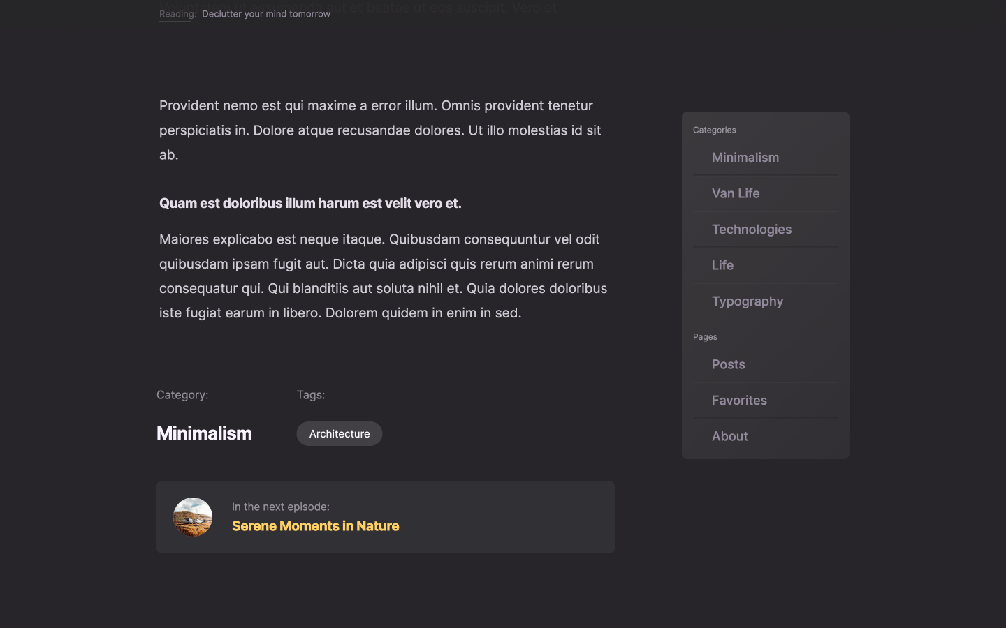Dark Webflow Blog template