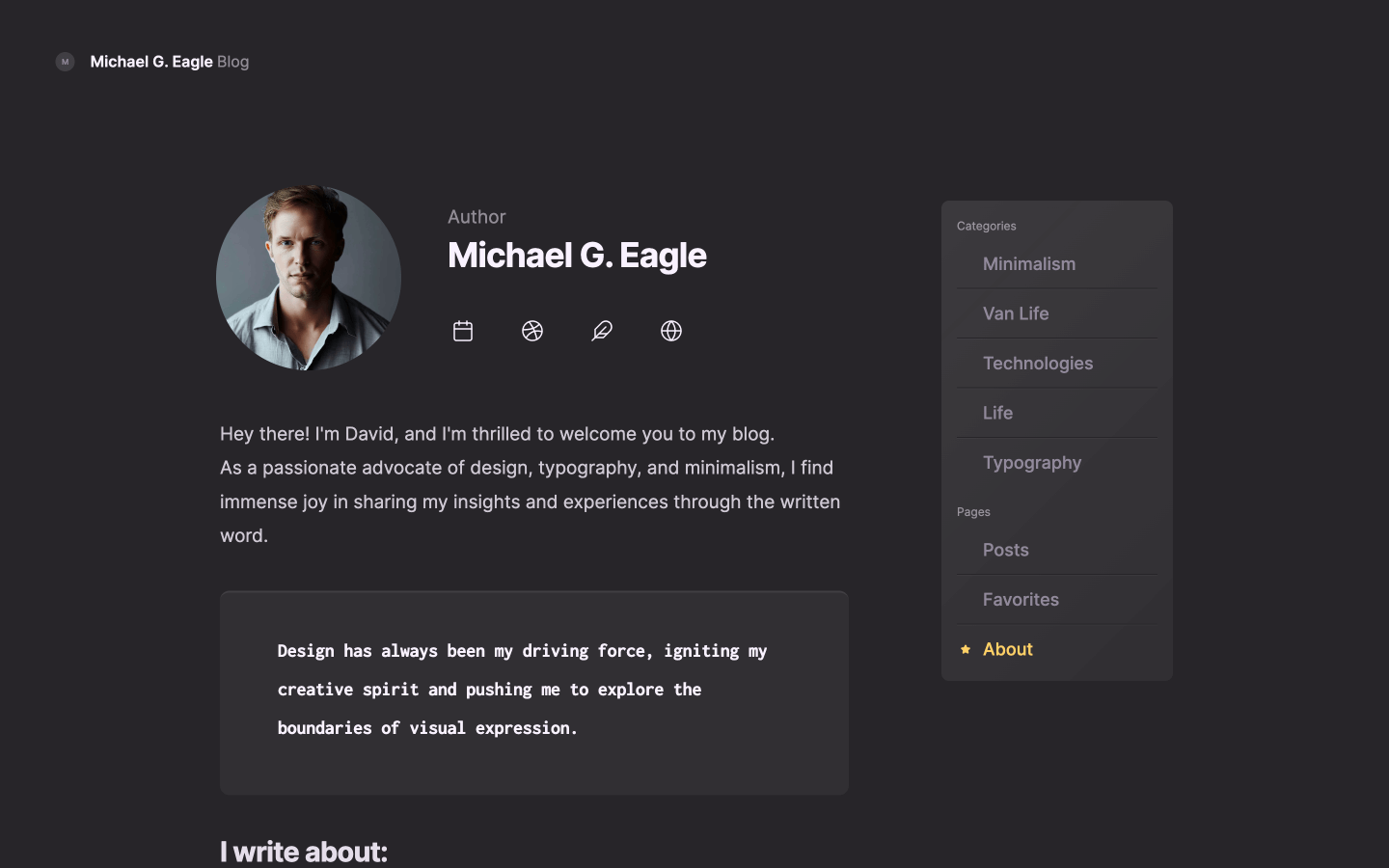 Dark Webflow Blog template