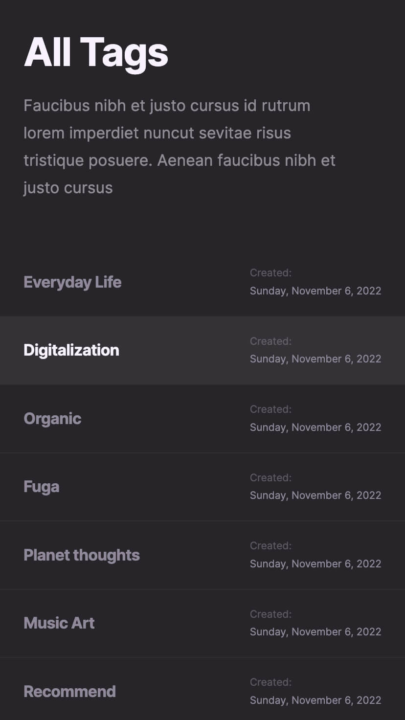 webflow blog template, dark theme