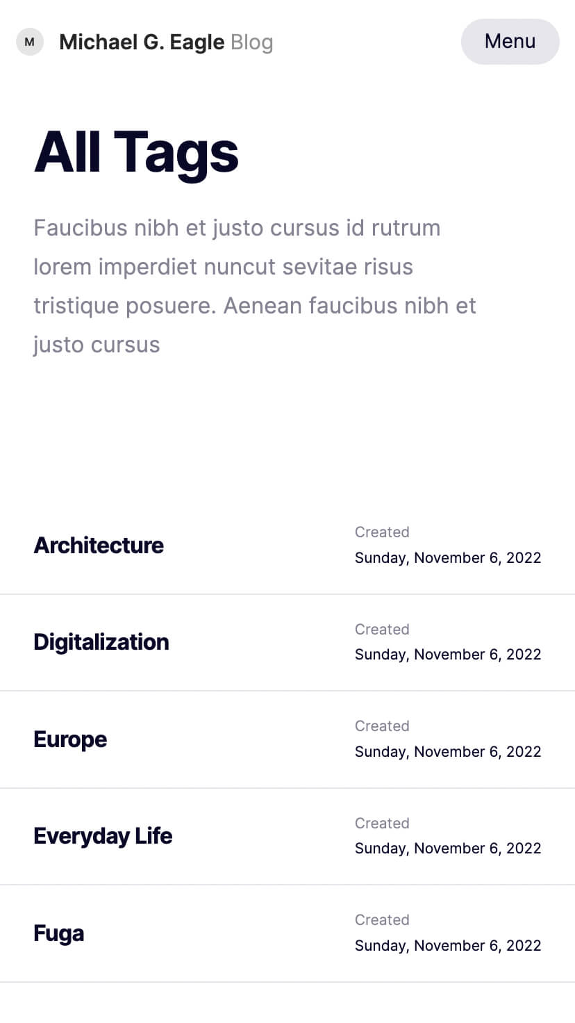 webflow minimal blog template