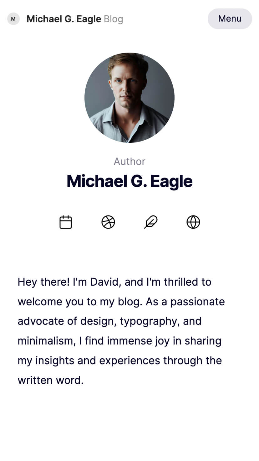 webflow minimal blog template
