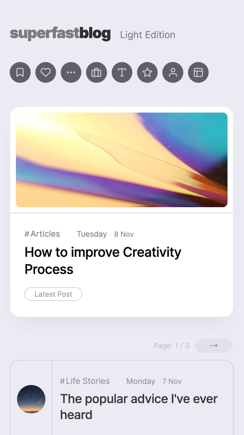 webflow minimal blog template