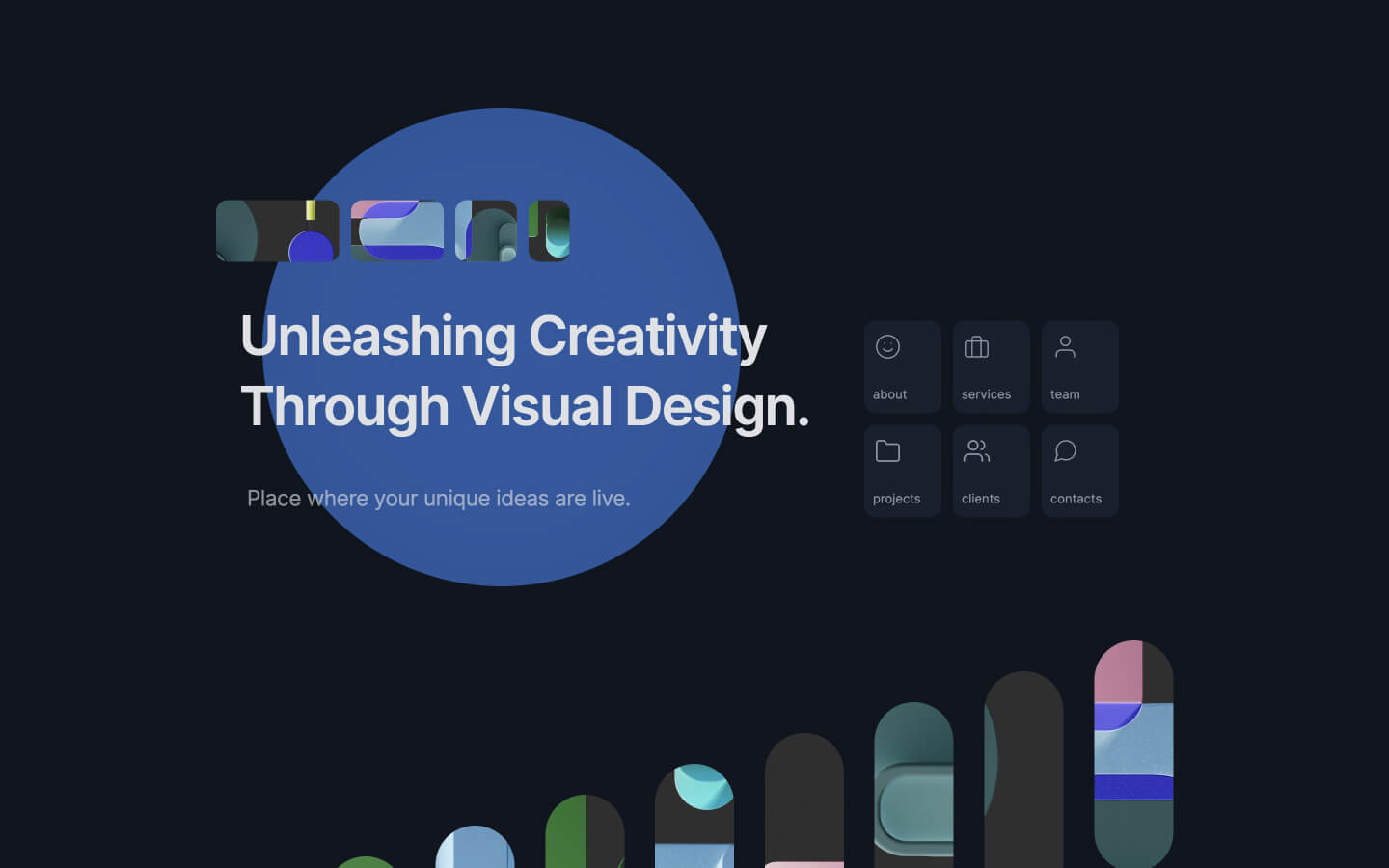 Webflow Minimal Tempate for Onepage cretive website