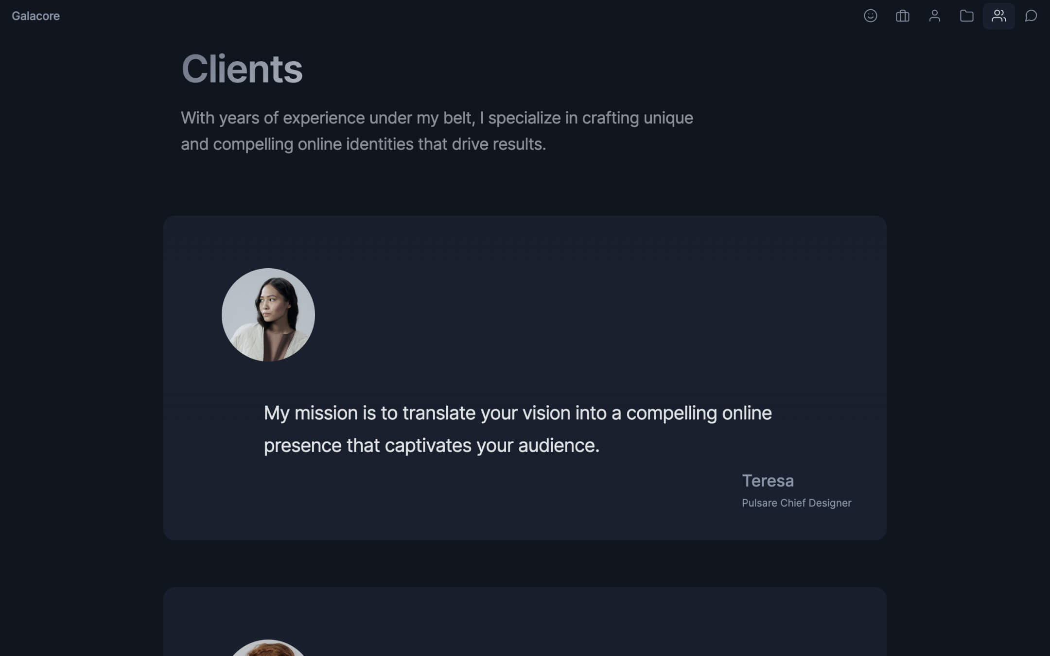 Webflow Minimal Tempate for Onepage cretive website
