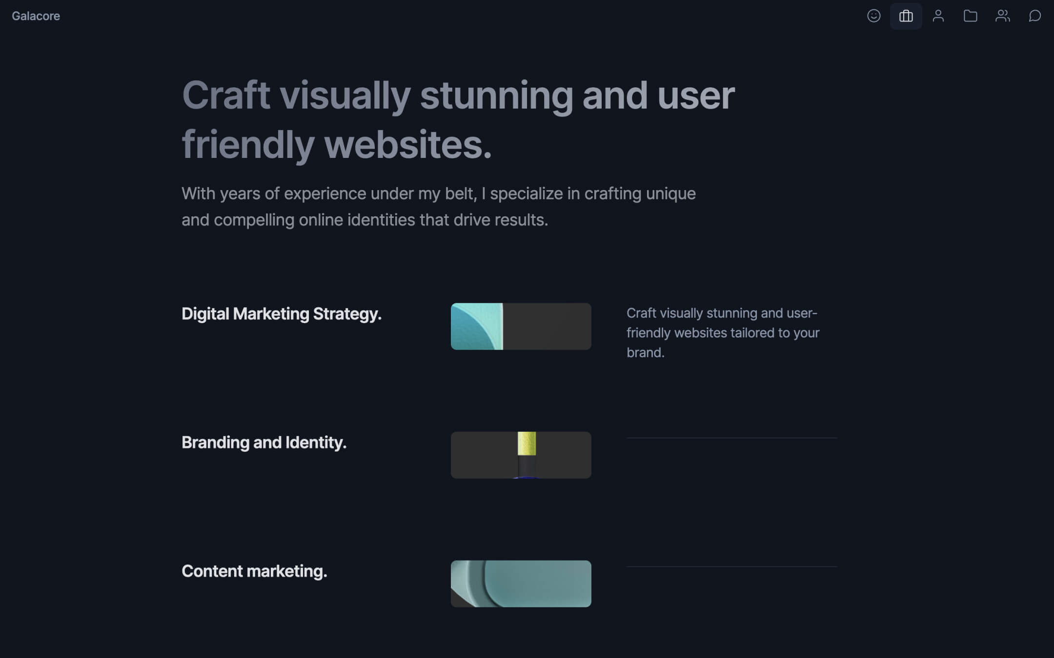 Webflow Minimal Tempate for Onepage cretive website