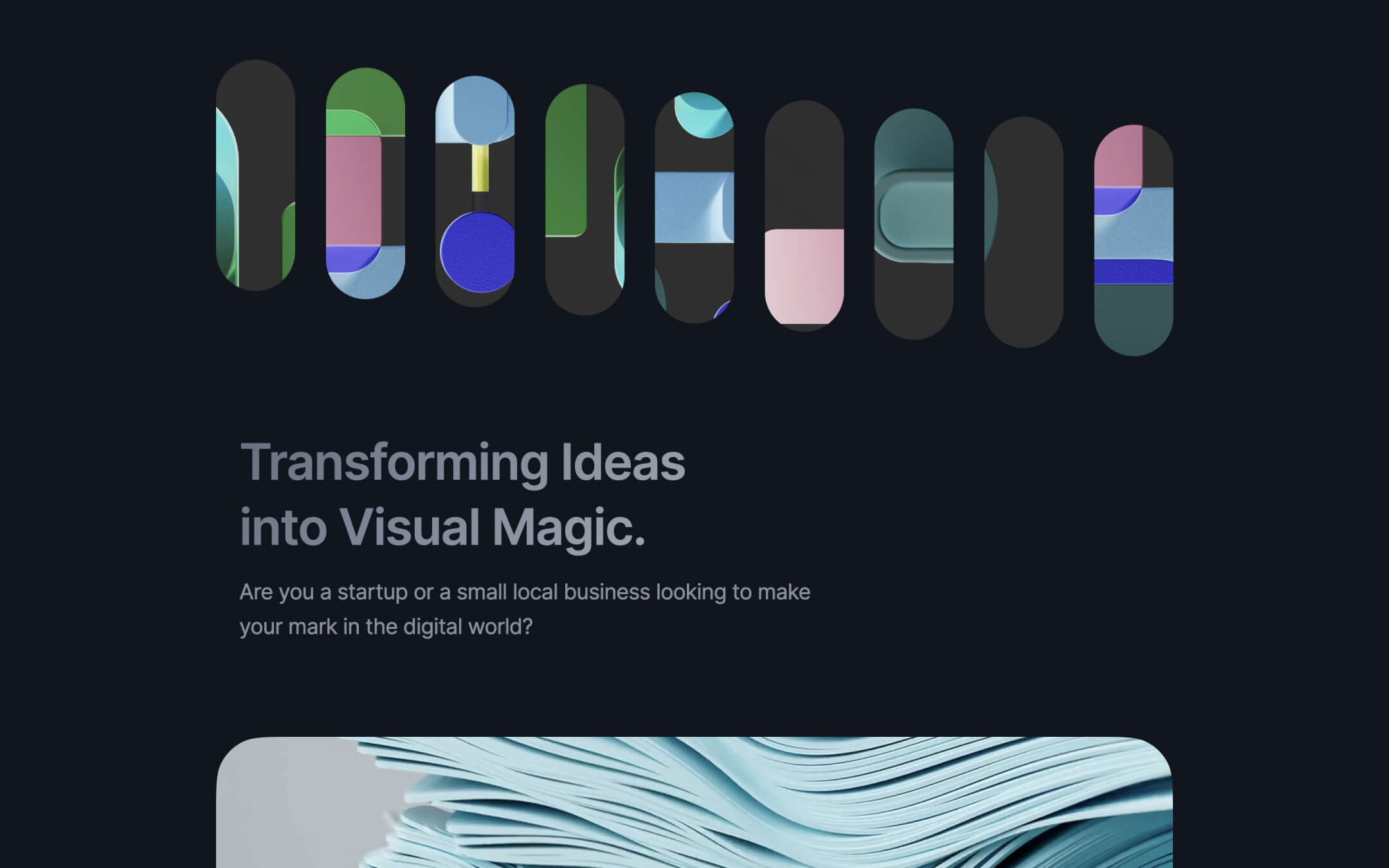 Webflow Minimal Tempate for Onepage cretive website