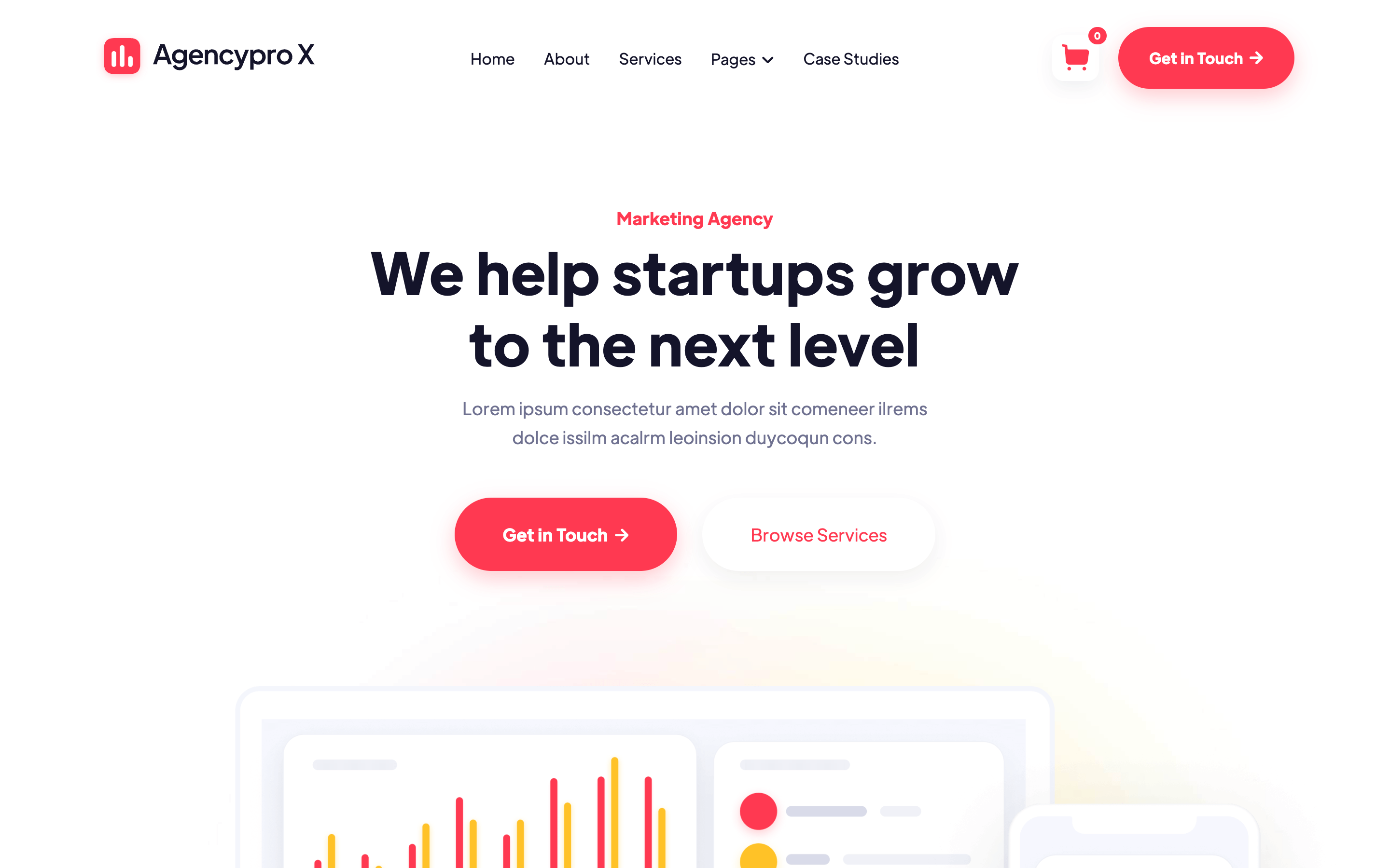 Agency Webflow Template Minimal