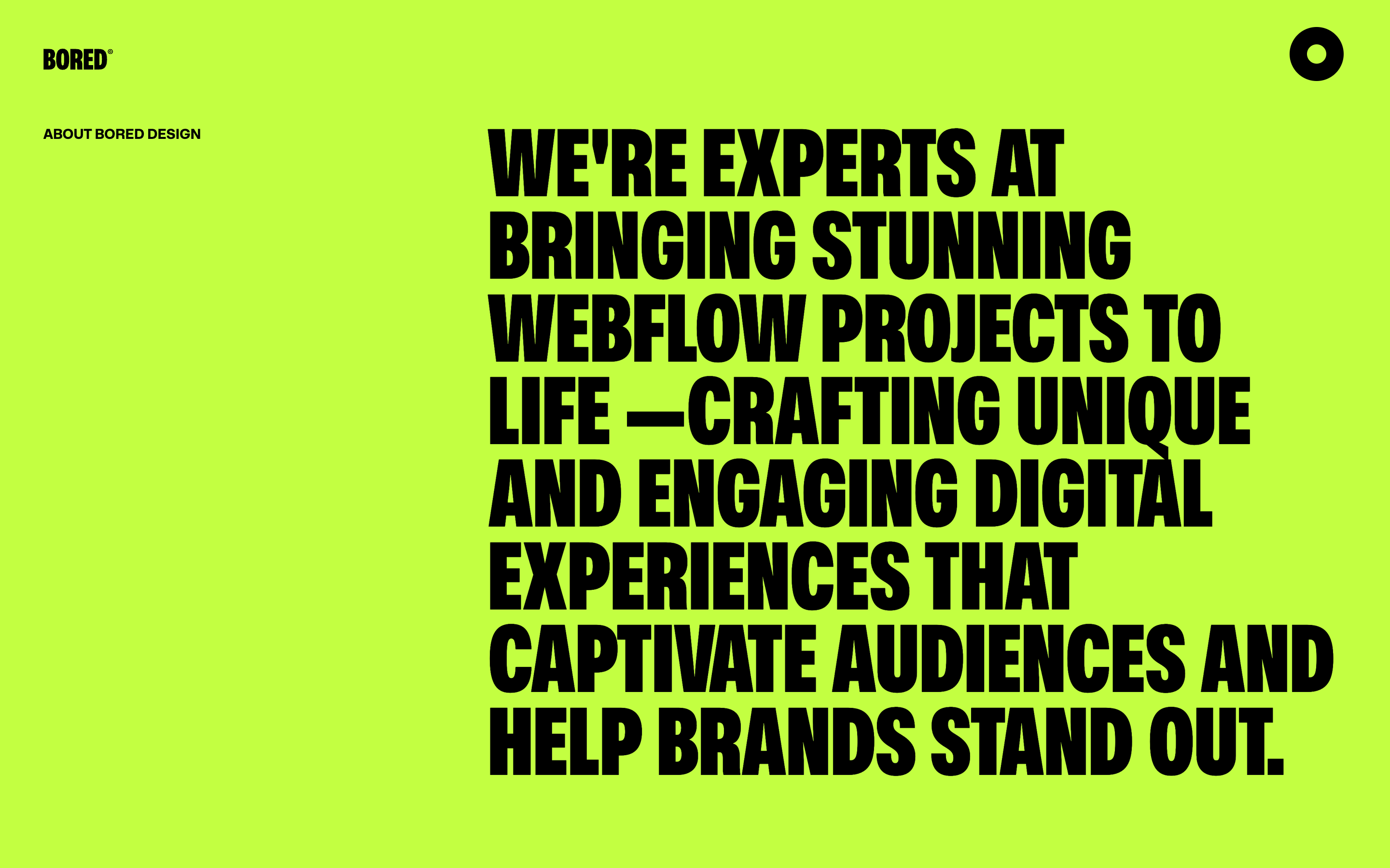 webflow minimal template