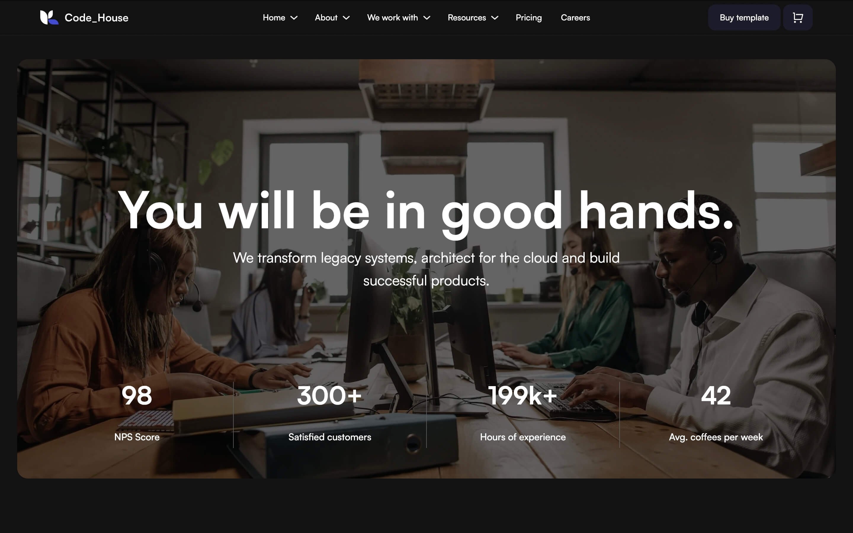 Webflow minimal template