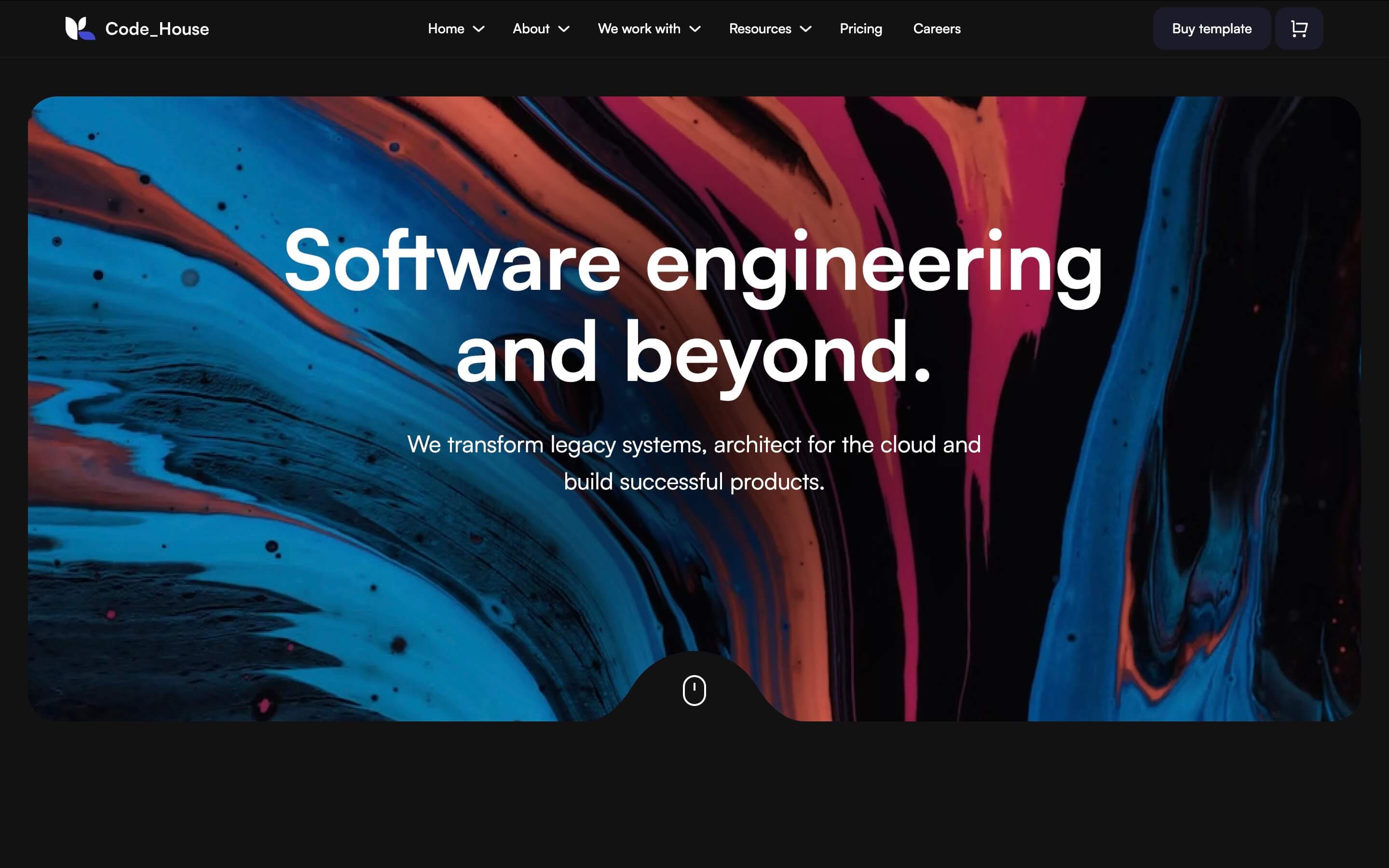 Webflow minimal template
