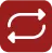 Red circular arrows forming a sync or refresh symbol