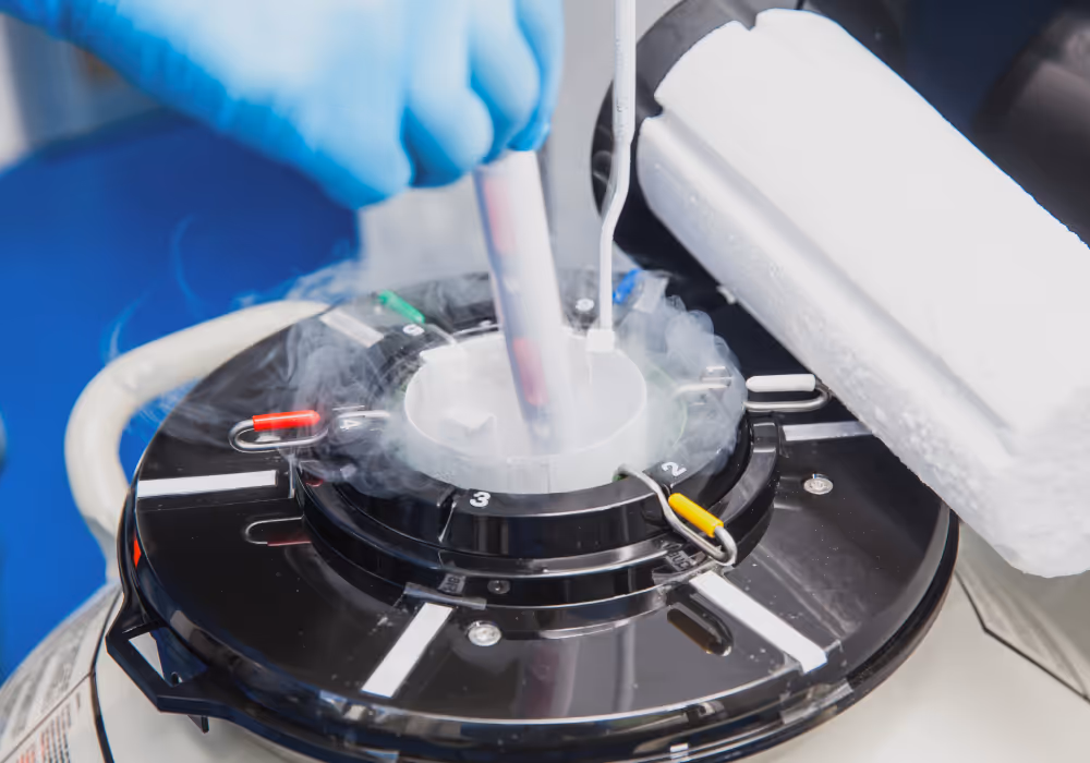 Trans woman smiling while opening a Legacy collection kit