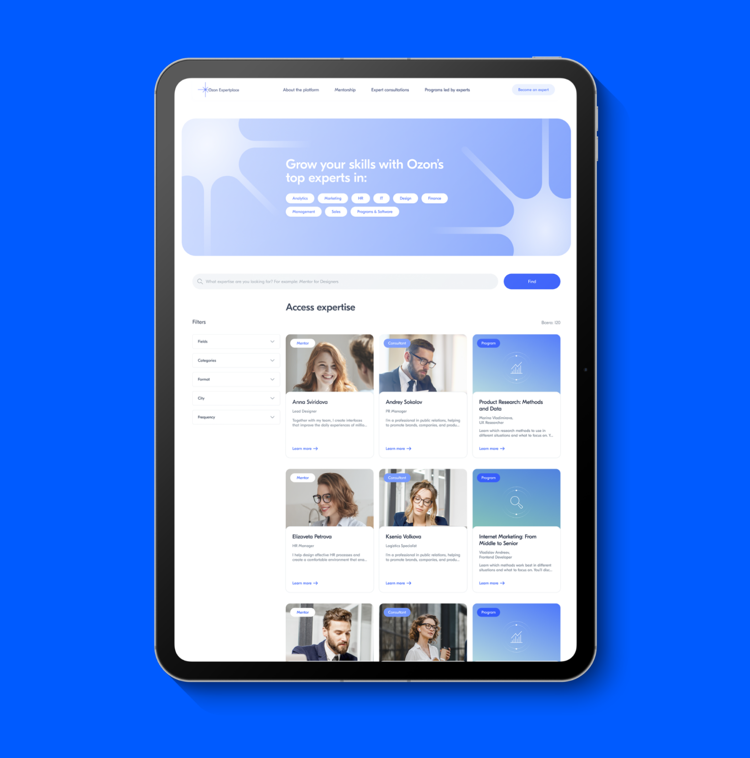 Ozon Expertplace Platform Development
