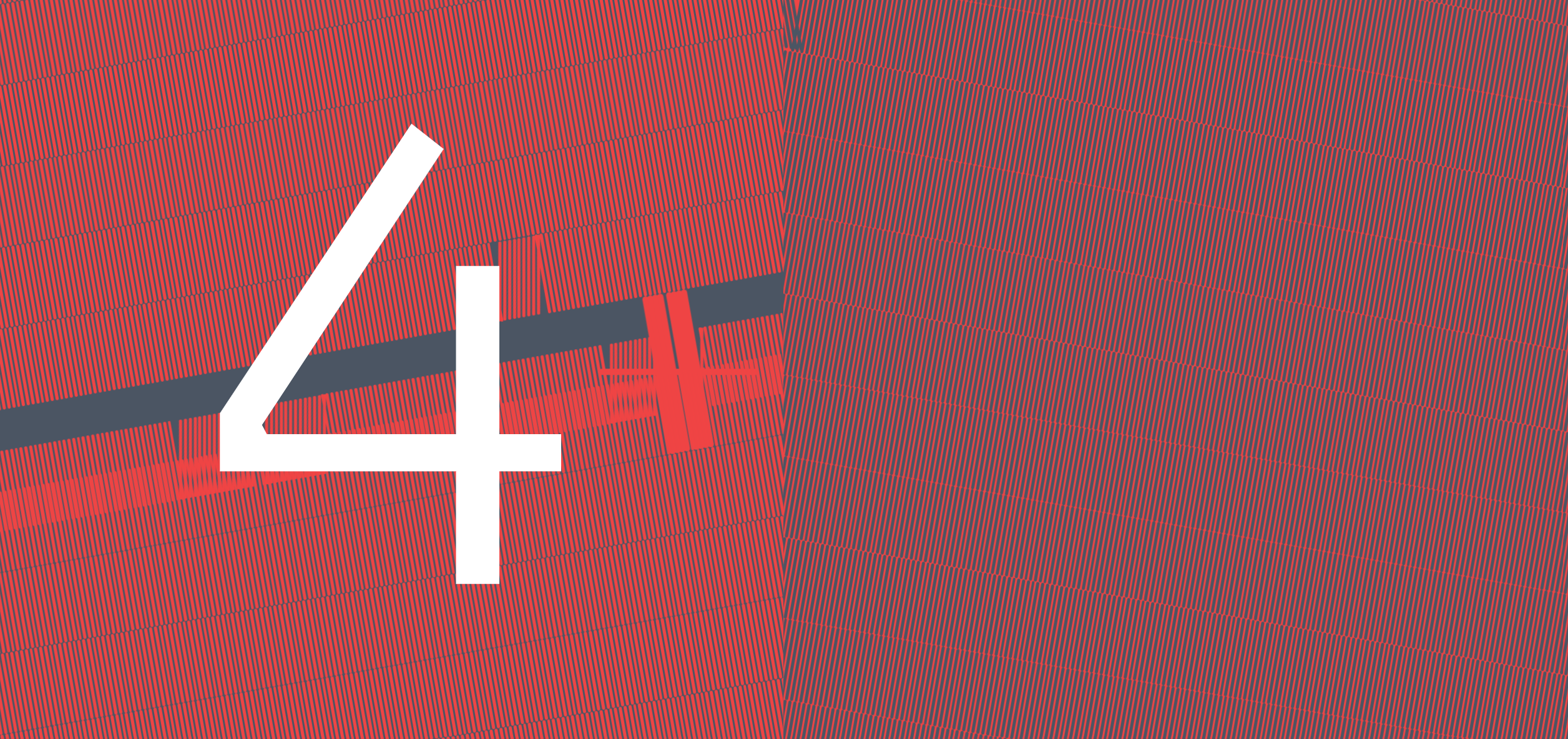 Explore a dynamic split-screen of endlessly scrolling lines that react to your touch. Hover your mouse to manipulate the lines, slow their motion, and reveal giant hidden numbers in this captivating interactive display.