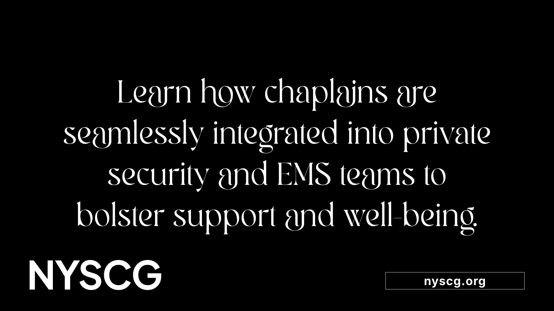 Learn how chaplains are seamlessly integrated into private security and EMS teams to bolster support and well-being.